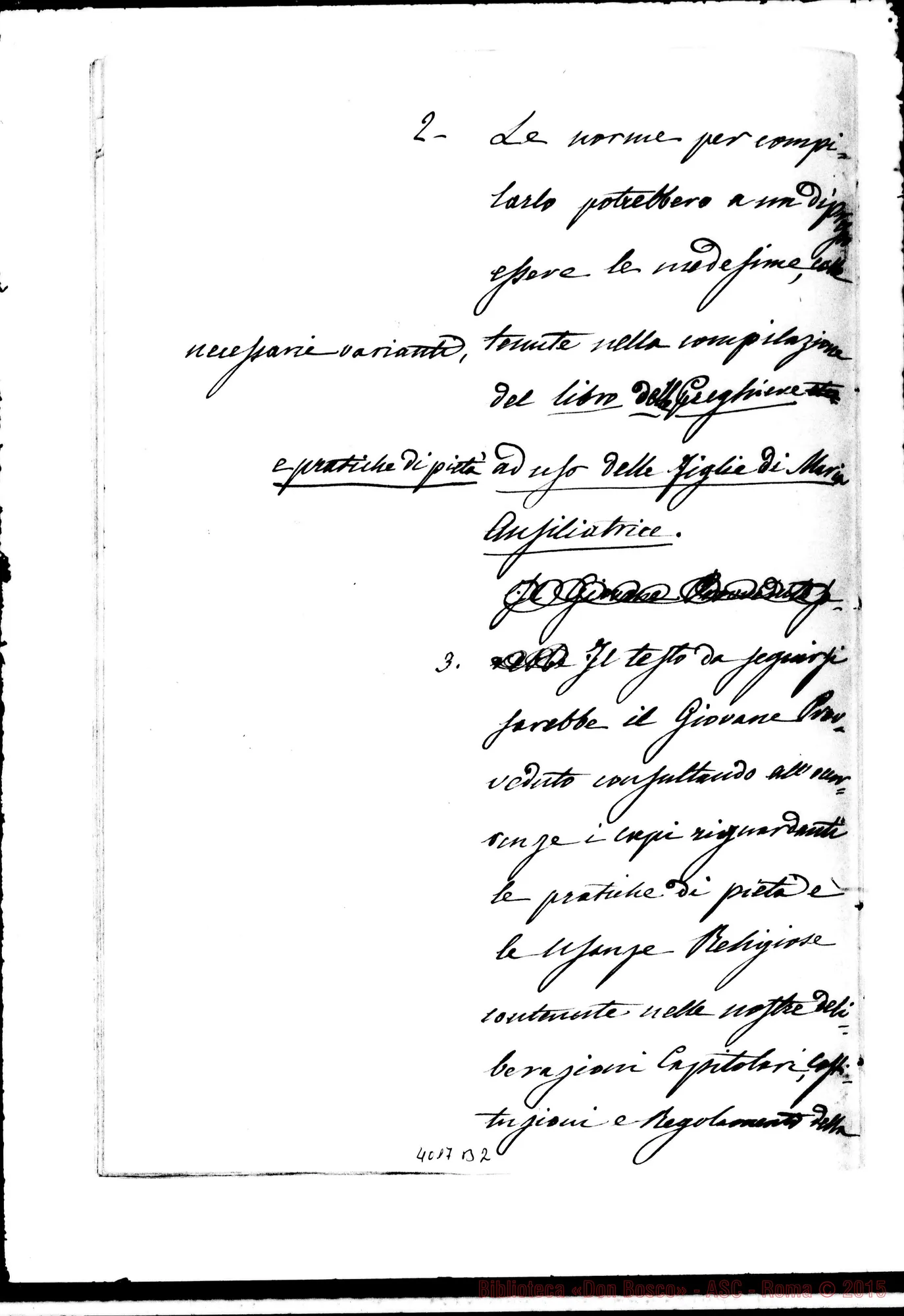 Fotogramma B 2 — Don Berto: Memorie del Capitolo Generale VI