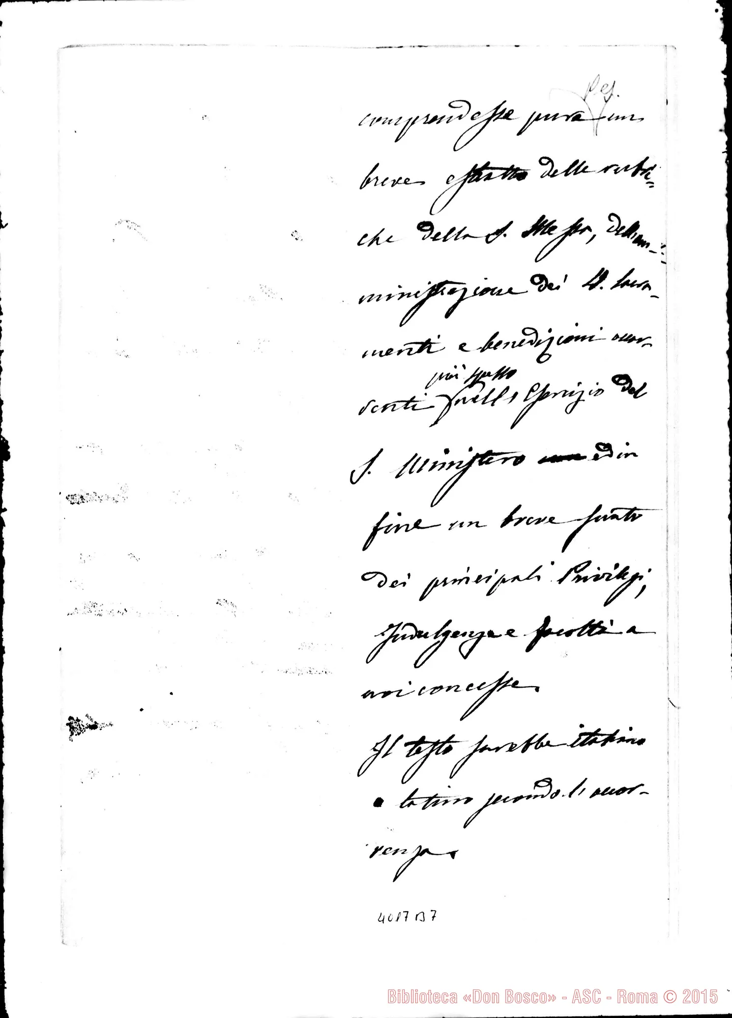 Fotogramma B 7 — Don Berto: Memorie del Capitolo Generale VI