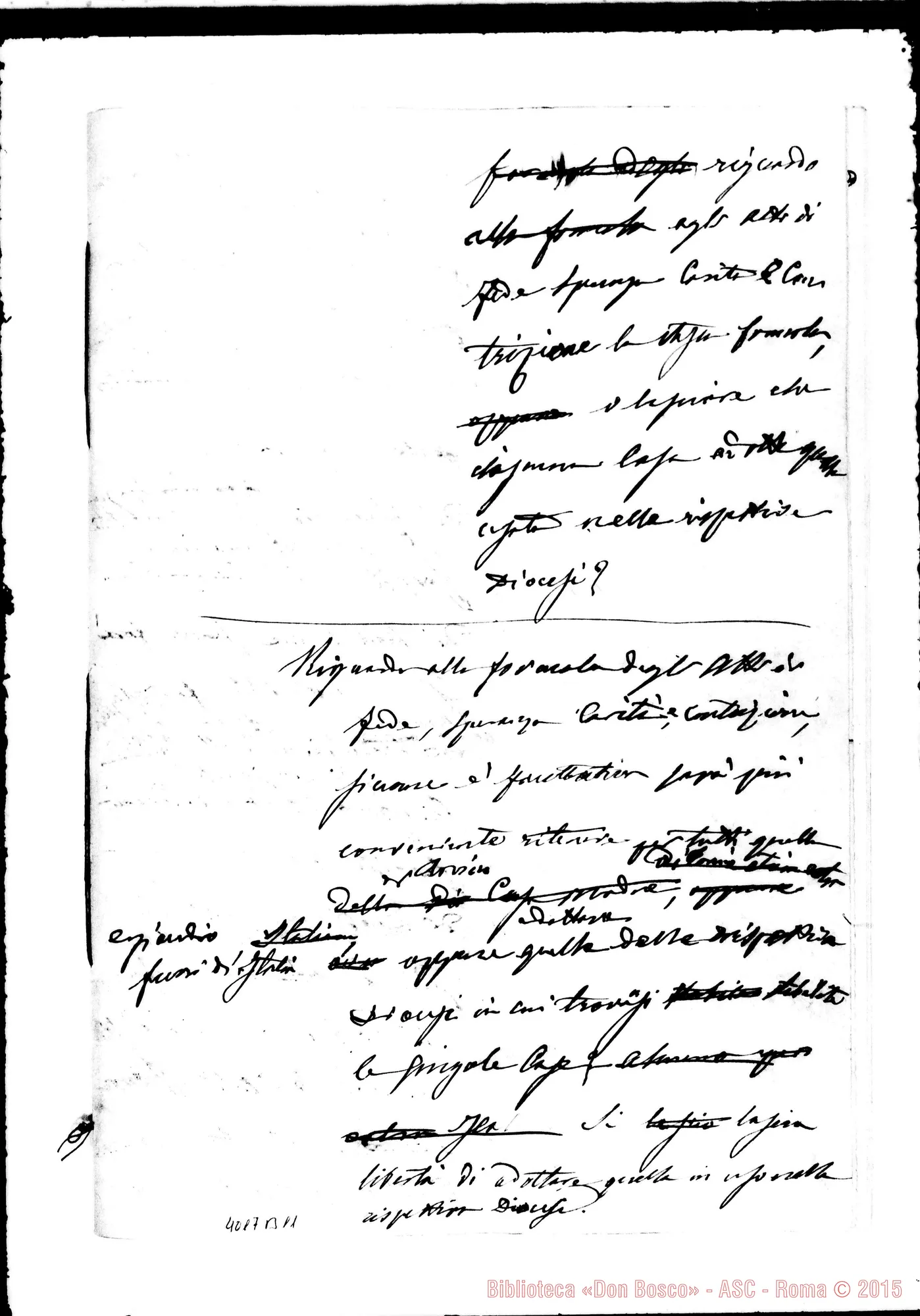 Fotogramma B 11 — Don Berto: Memorie del Capitolo Generale VI