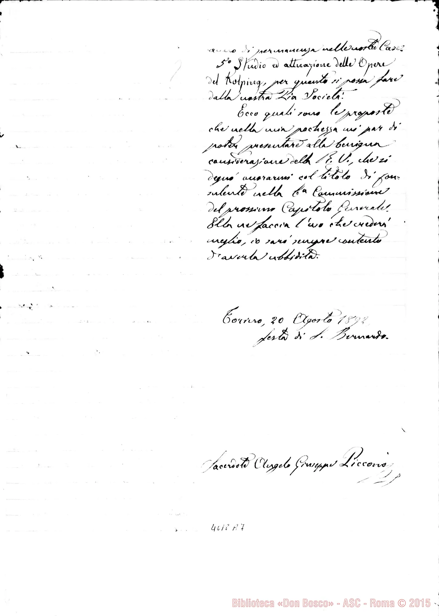 Fotogramma A 7 — Don Angelo Piccono-Don Cerruti, il 20-08-1892