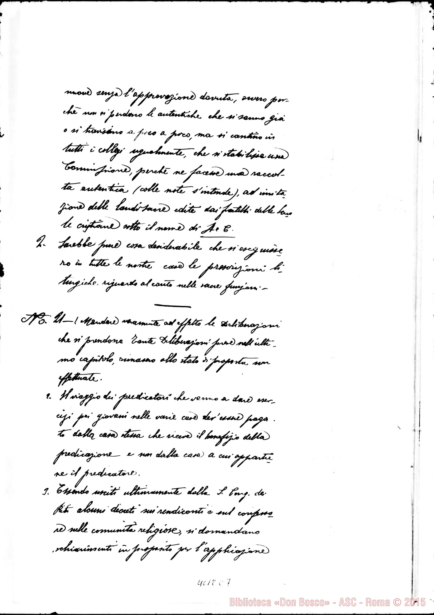 Fotogramma C 7 — Proposte varie dei Confratelli