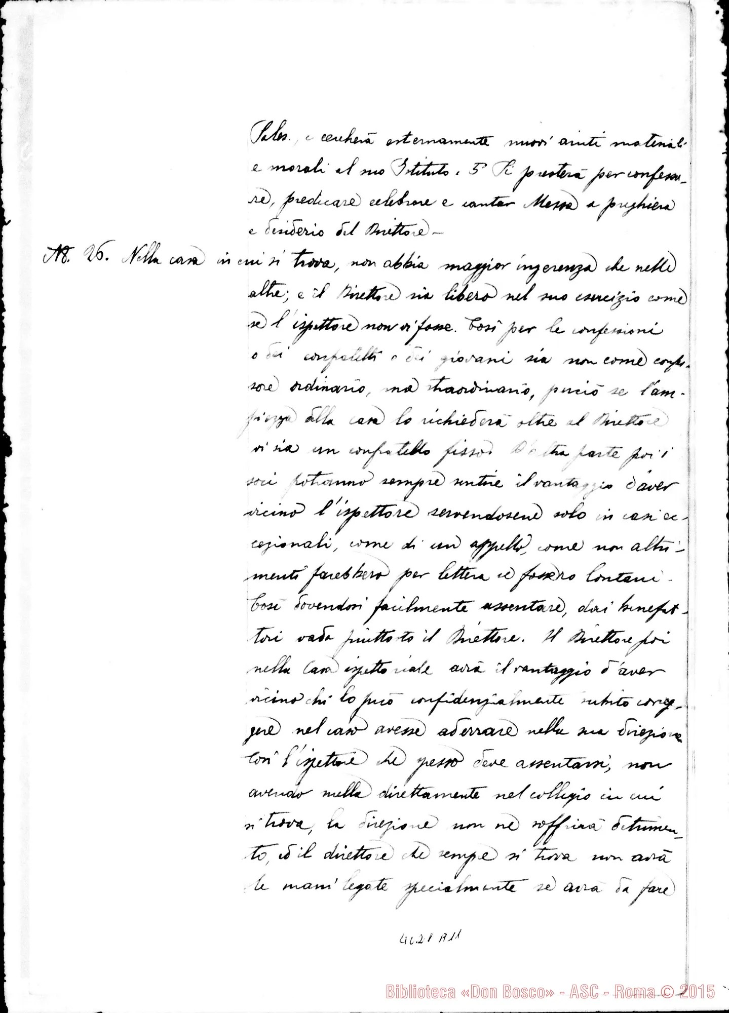 Fotogramma A 11 — Risposte ed osservazioni alla prima proposta