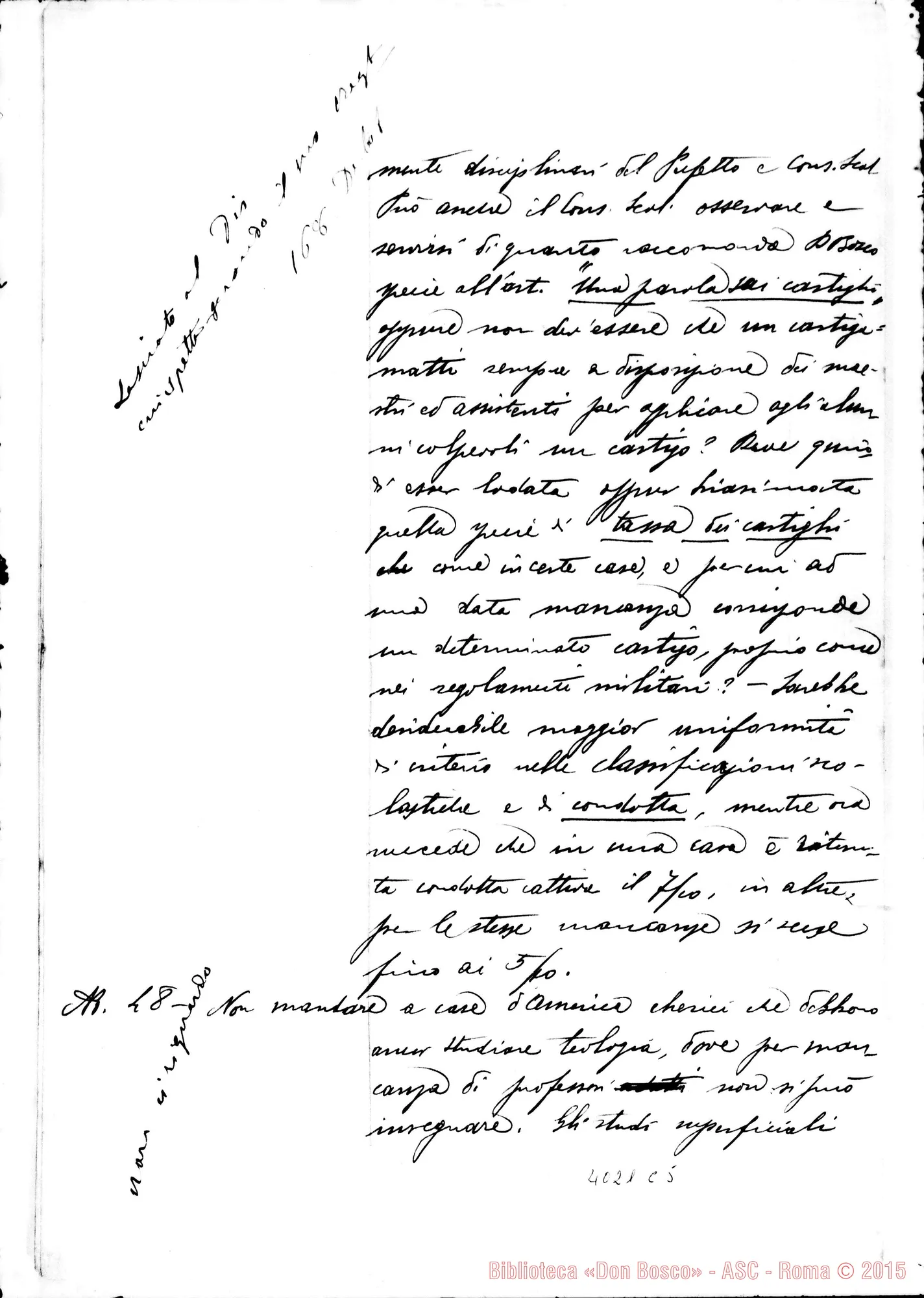 Fotogramma C 5 — Risposte ed osservazioni alla seconda proposta