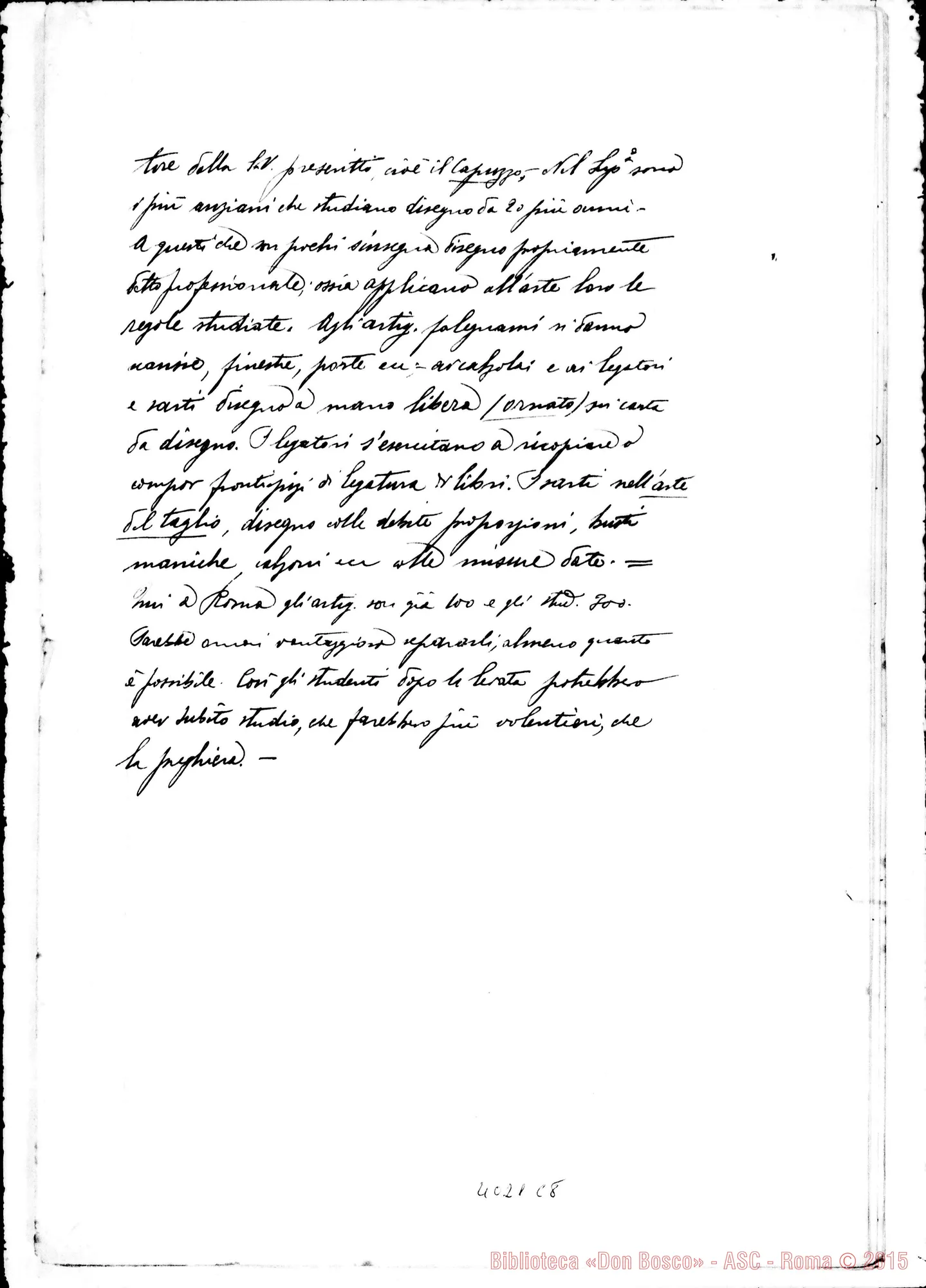 Fotogramma C 8 — Risposte ed osservazioni alla seconda proposta
