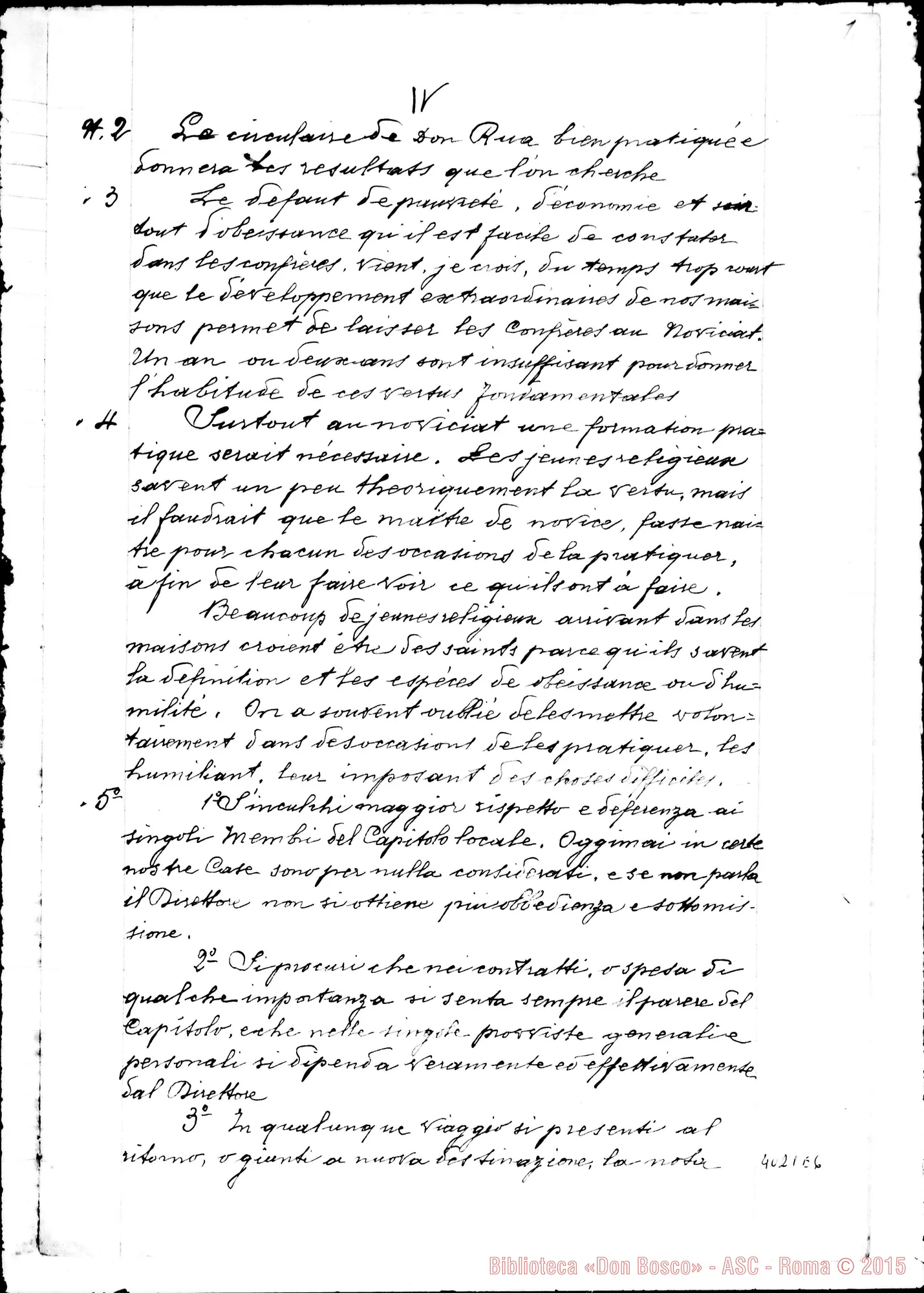 Fotogramma E 6 — Risposte ed osservazioni alla quarta proposta