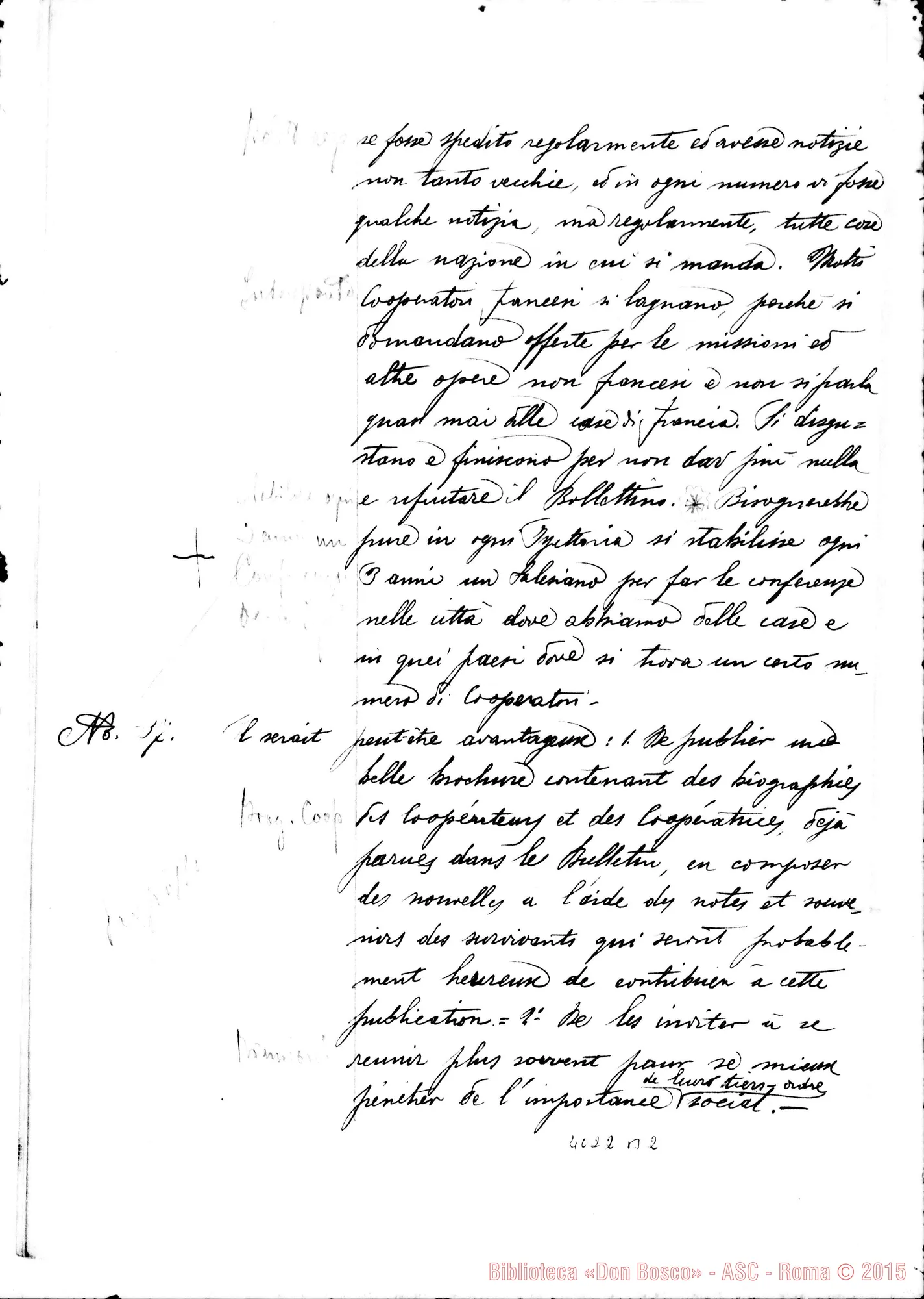 Fotogramma B 2 — Risposte ed osservazioni alla quinta proposta