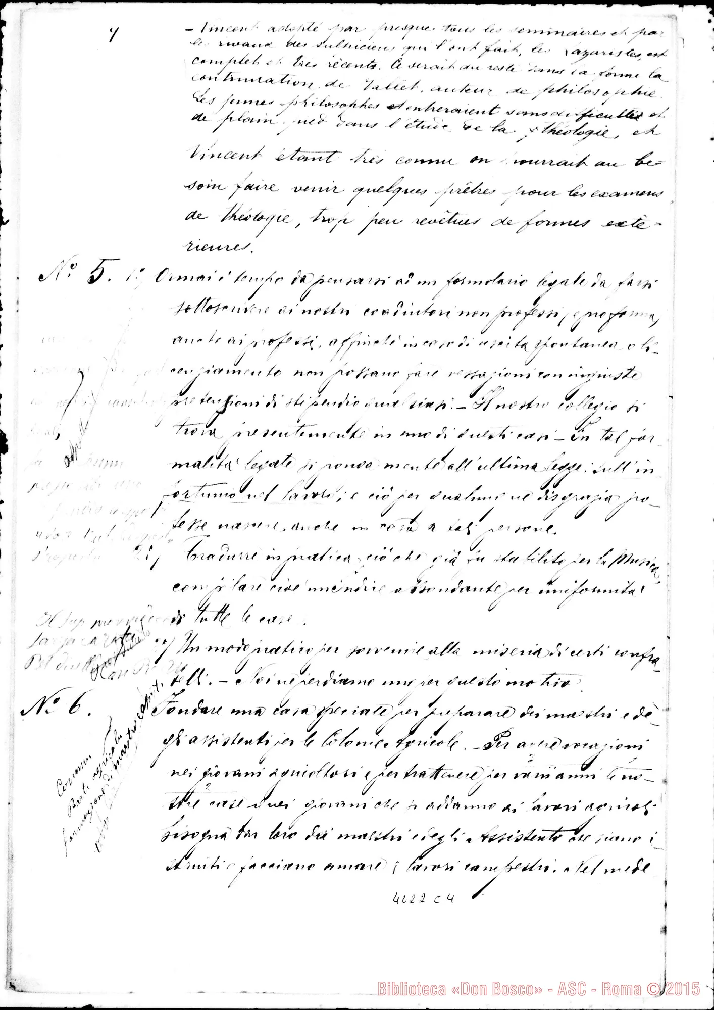 Fotogramma C 4 — Risposte ed osservazioni alla sesta proposta