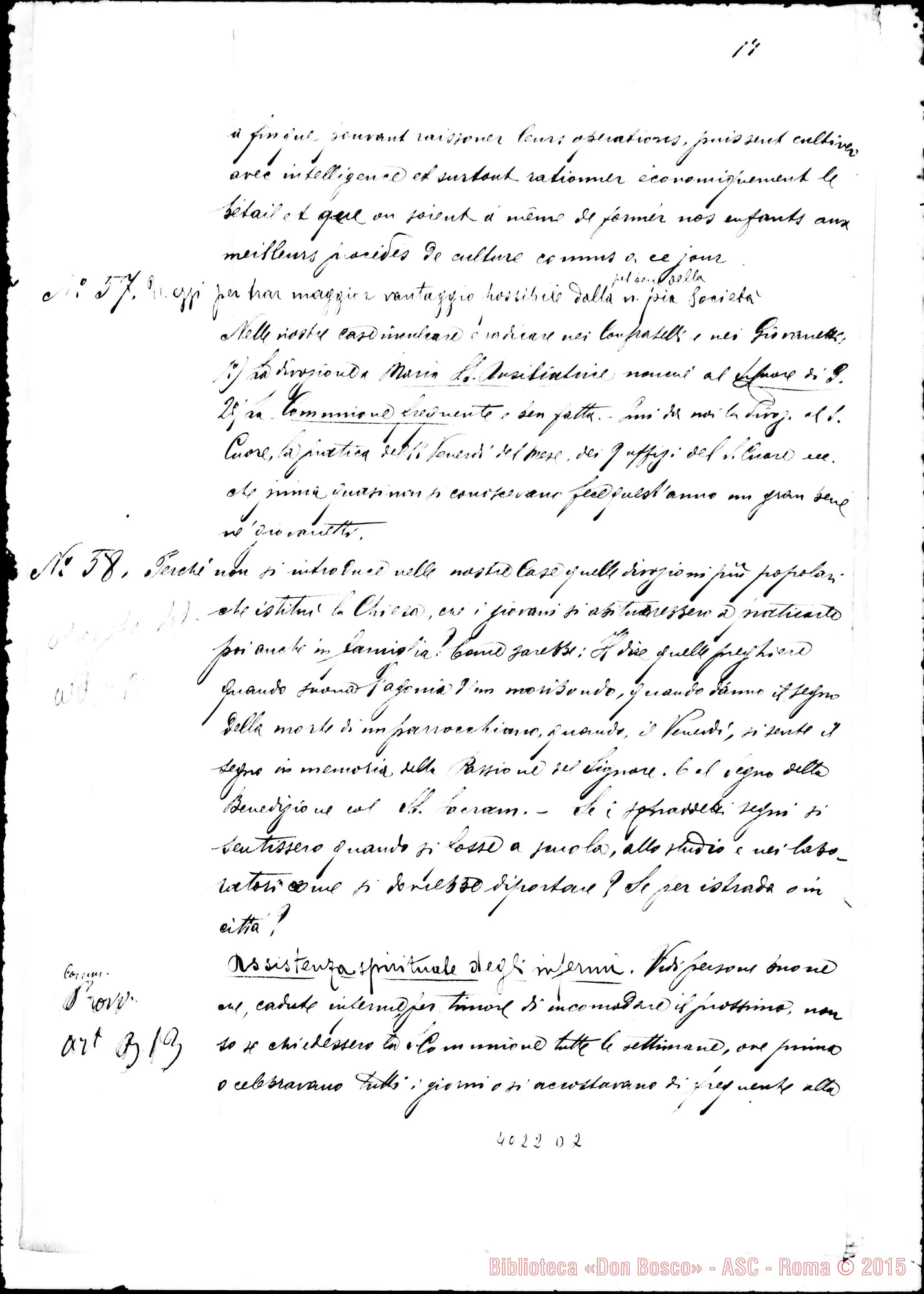 Fotogramma D 2 — Risposte ed osservazioni alla sesta proposta