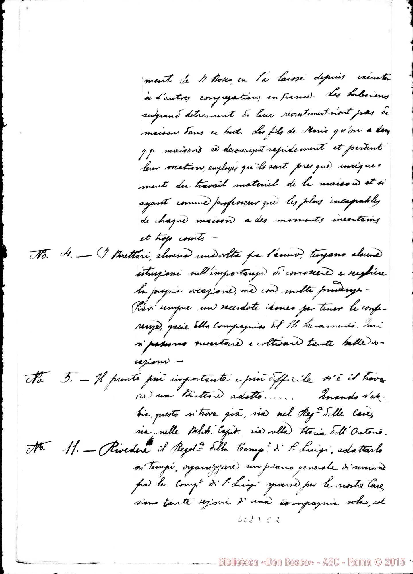 Fotogramma C 2 — Risposte ed osservazioni all’ottava proposta
