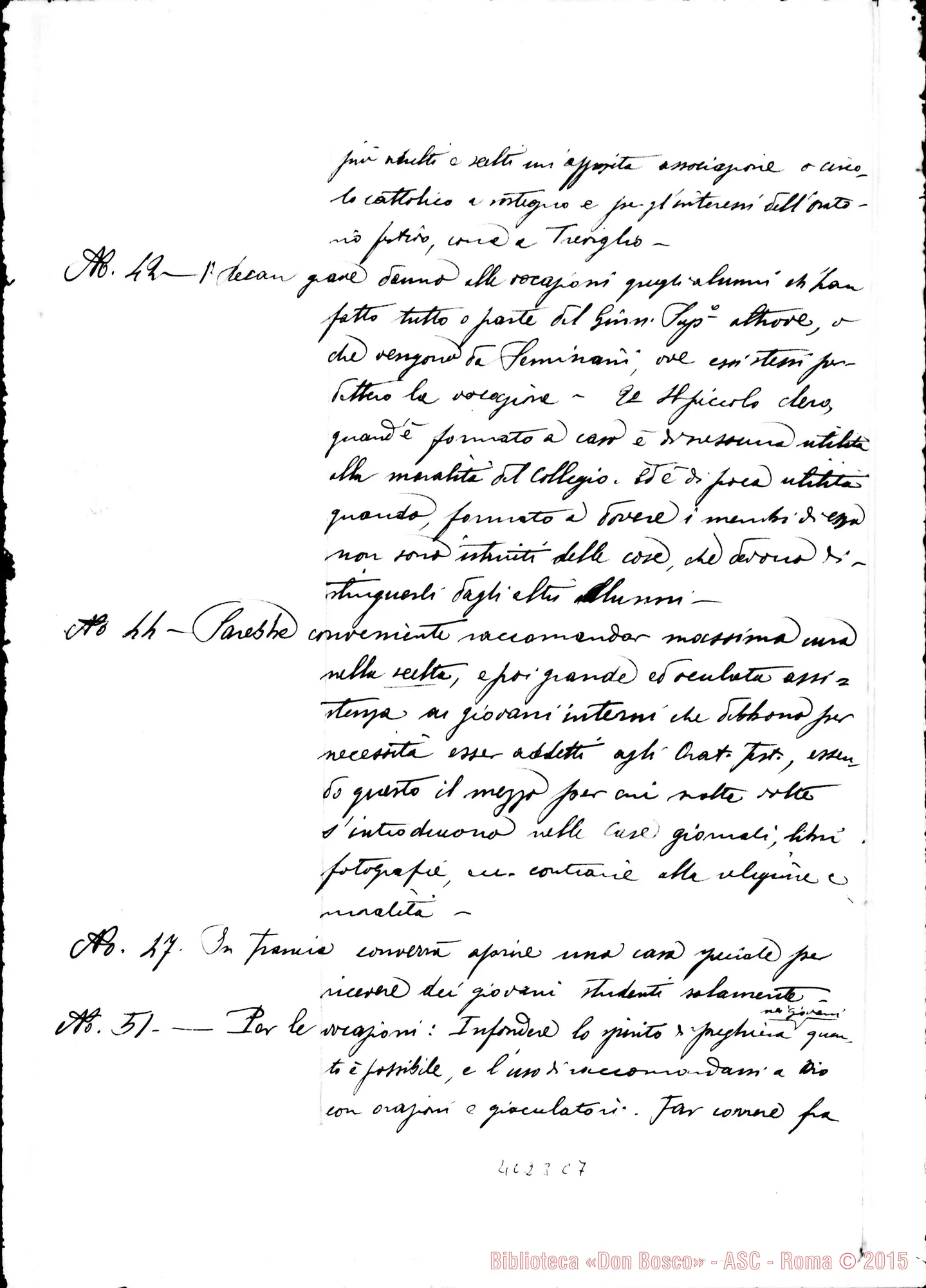 Fotogramma C 7 — Risposte ed osservazioni all’ottava proposta