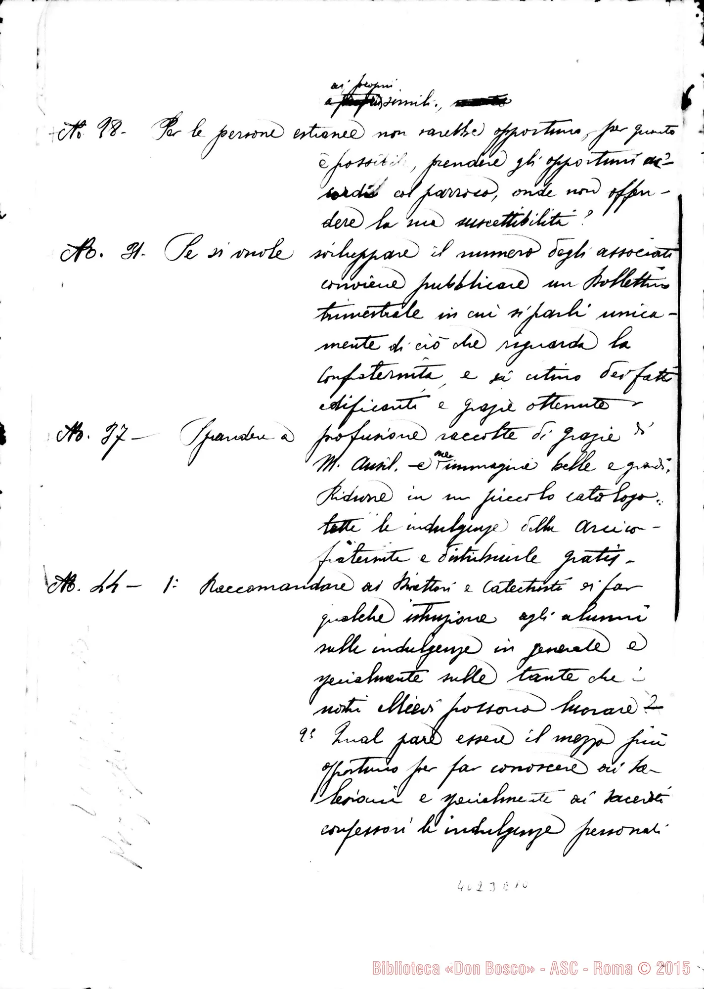 Fotogramma E 10 — Risposte ed osservazioni alla nona proposta
