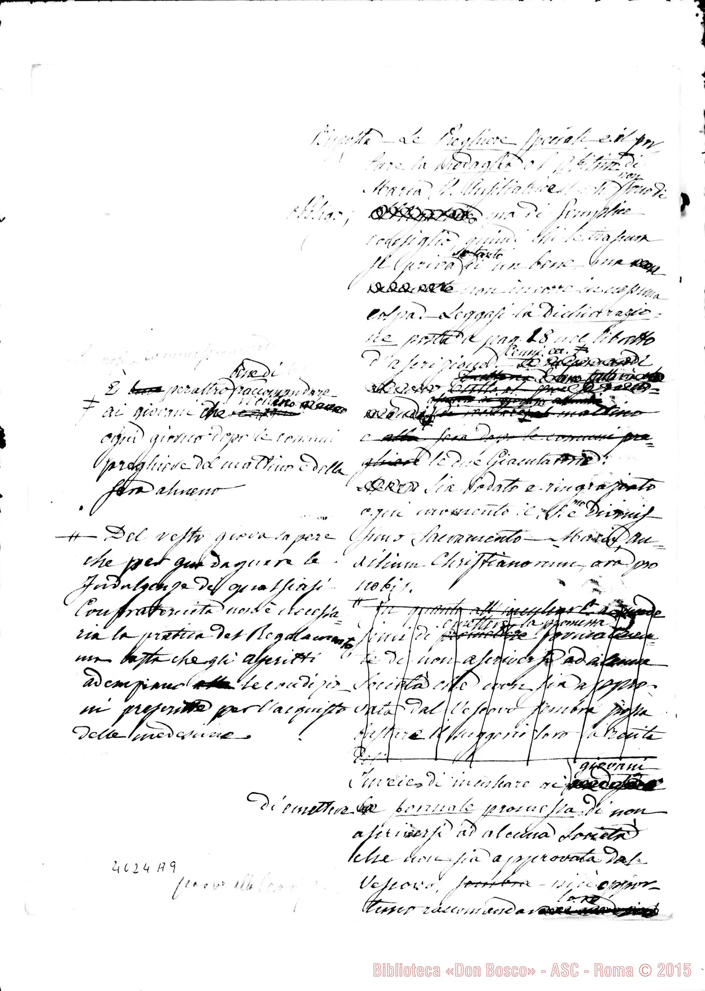Fotogramma A 9 — Relazione sulla devozione A Maria Ausiliatrice. Minuta E bella copia. Ms. di D. Berto