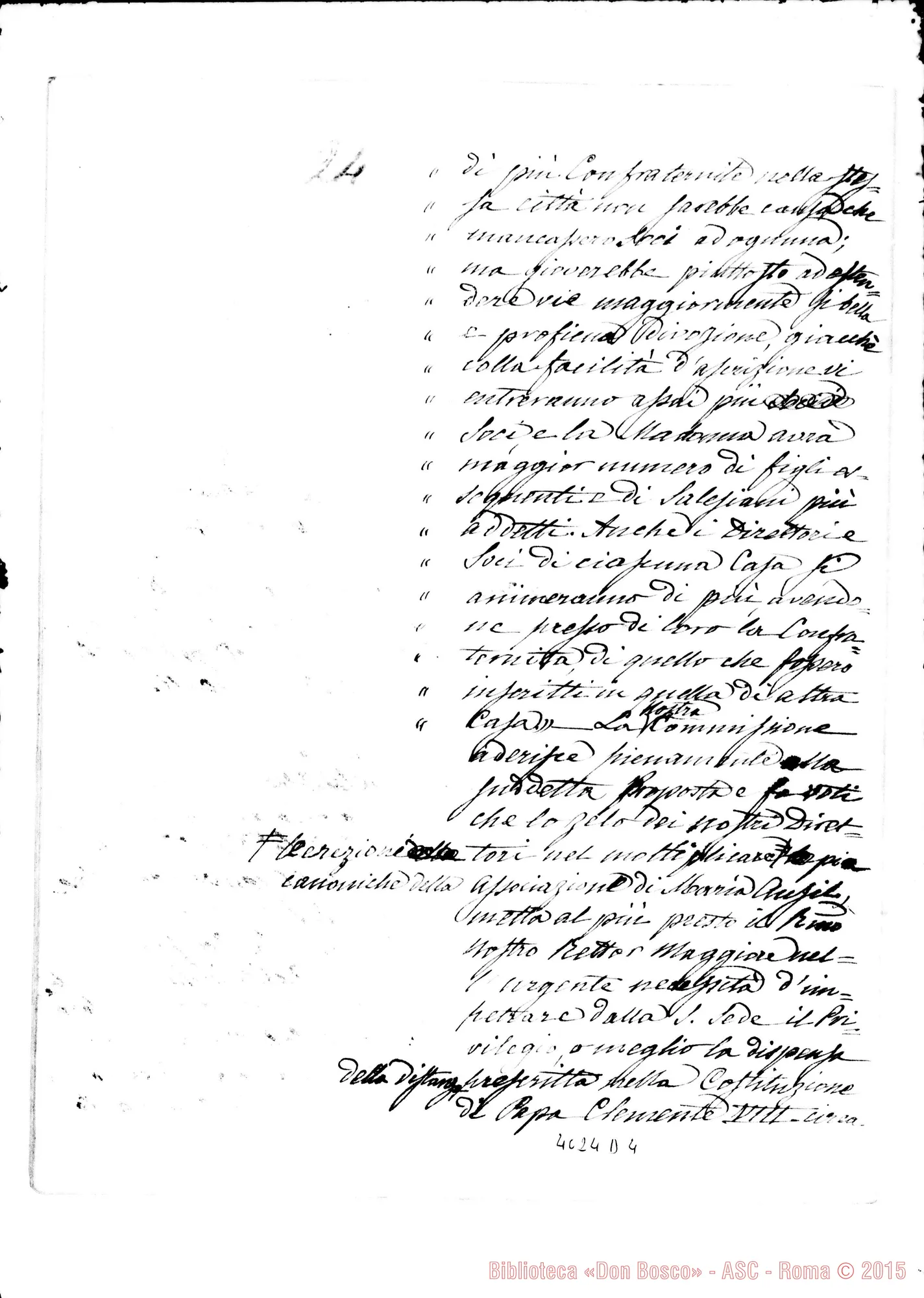 Fotogramma D 4 — Relazione sulla devozione A Maria Ausiliatrice. Minuta E bella copia. Ms. di D. Berto
