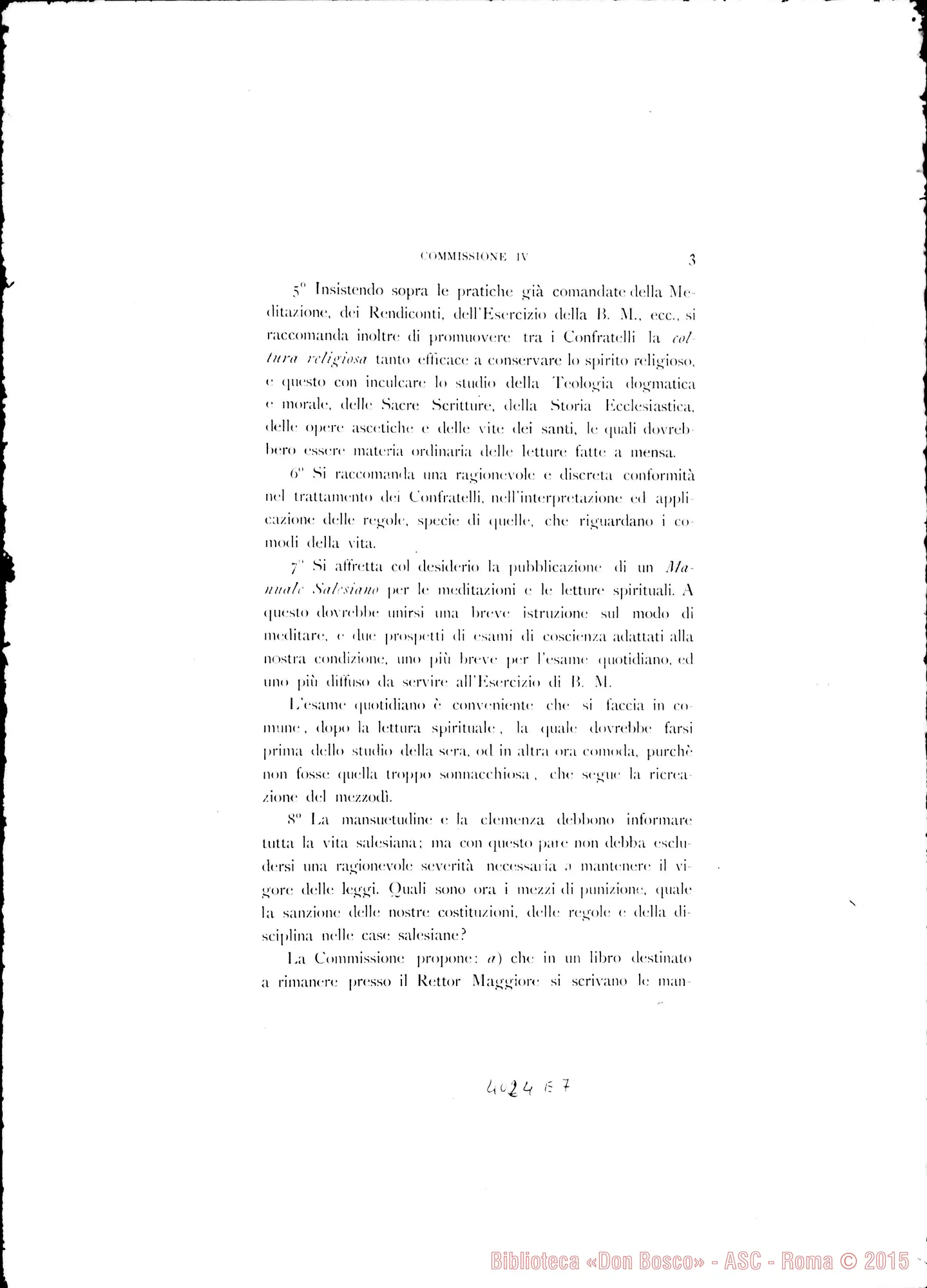 Fotogramma E 7 — Lavoro delle Commissioni: proposte E risposte. Stampato