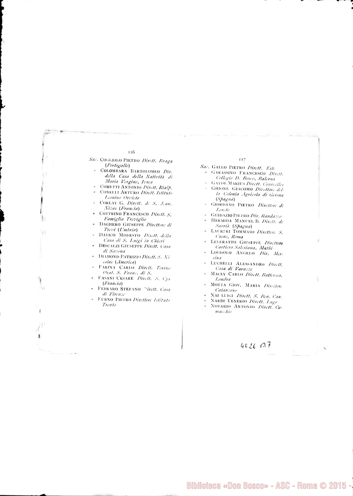 Fotogramma B 7 — Deliberazioni del VII Capitolo Generale. Stampato. S. Benigno Canavese, 1896