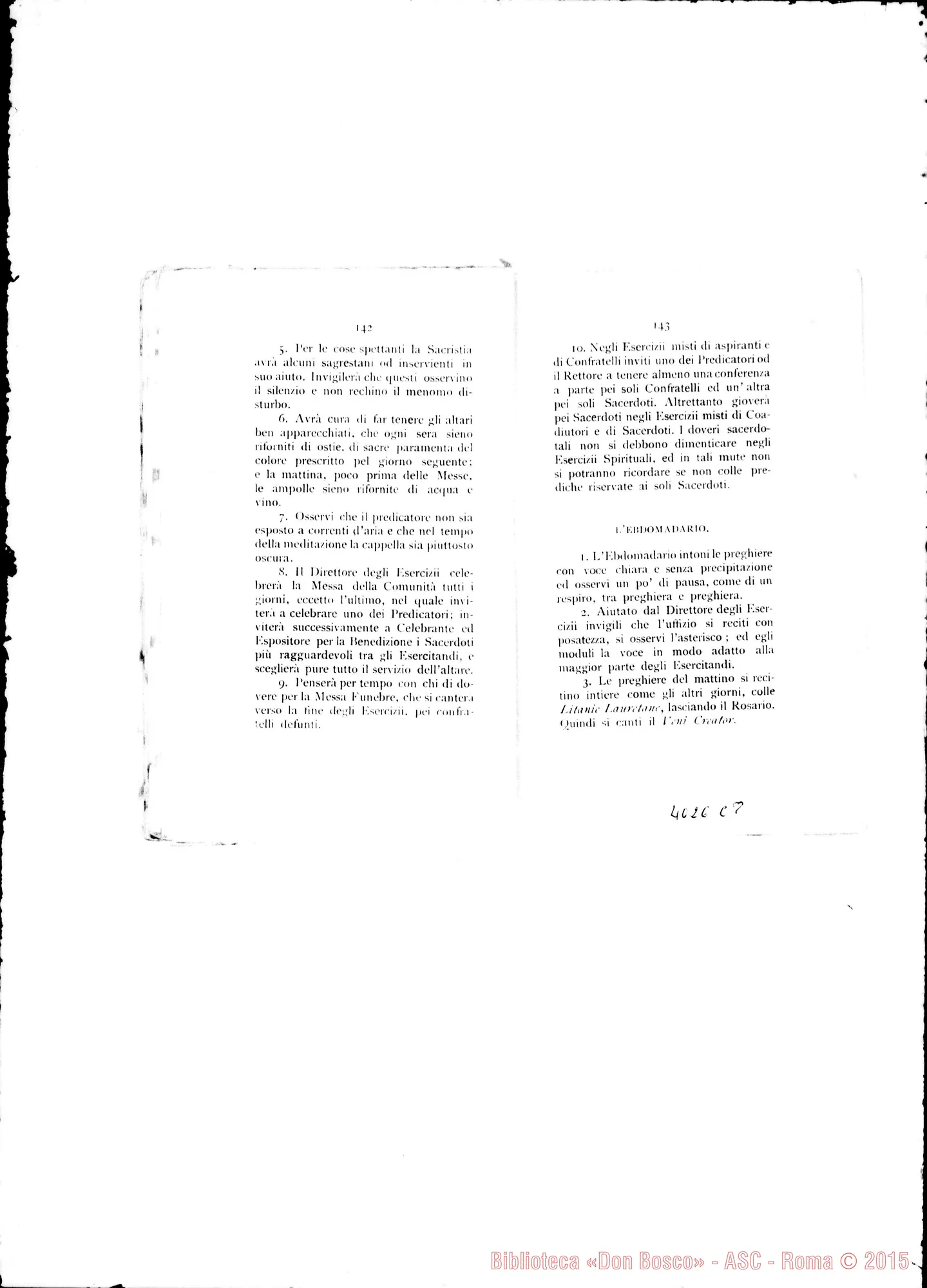 Fotogramma C 8 — Deliberazioni del VII Capitolo Generale. Stampato. S. Benigno Canavese, 1896