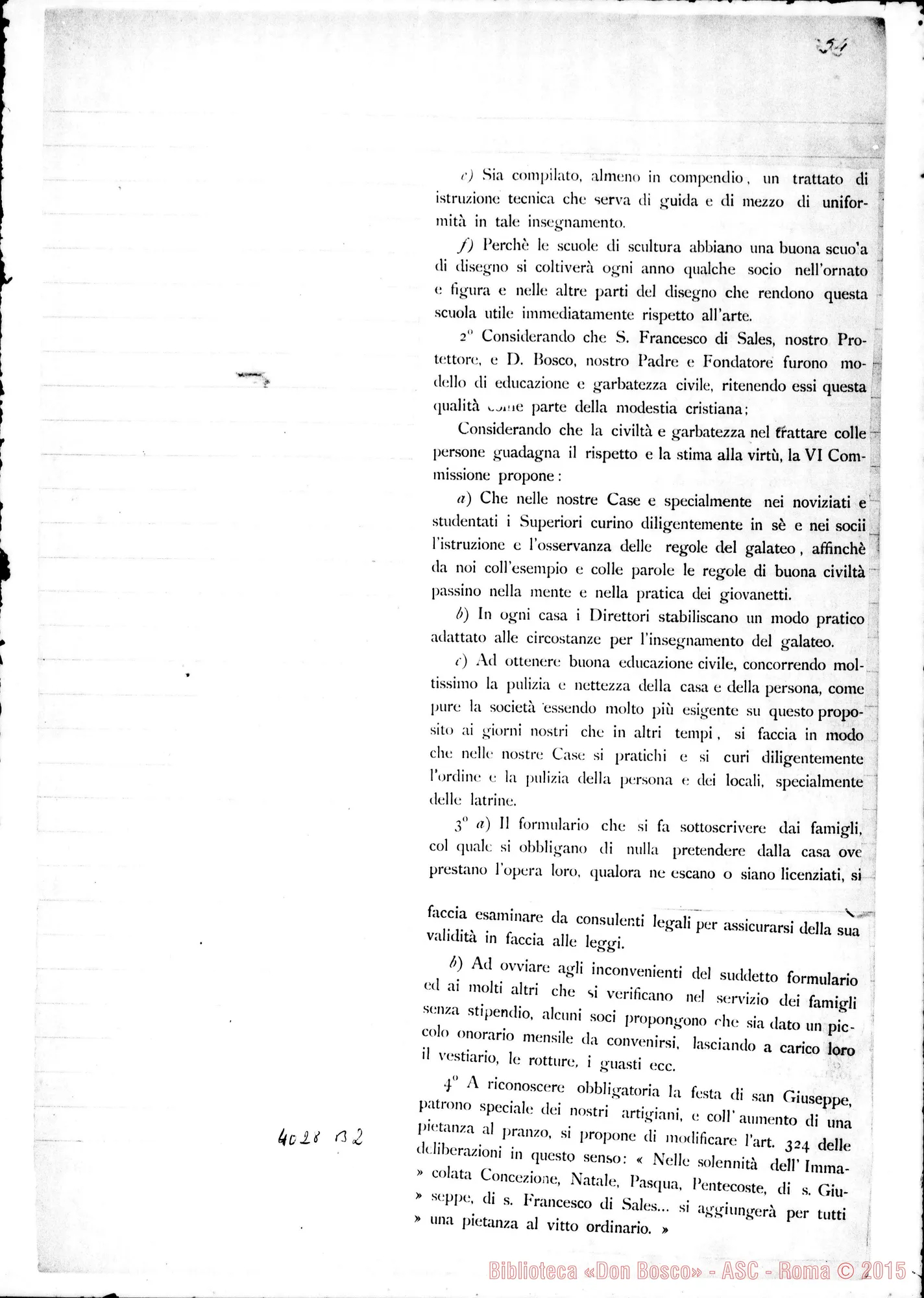 Fotogramma B 2 — Relazione sul Capitolo Generale VII