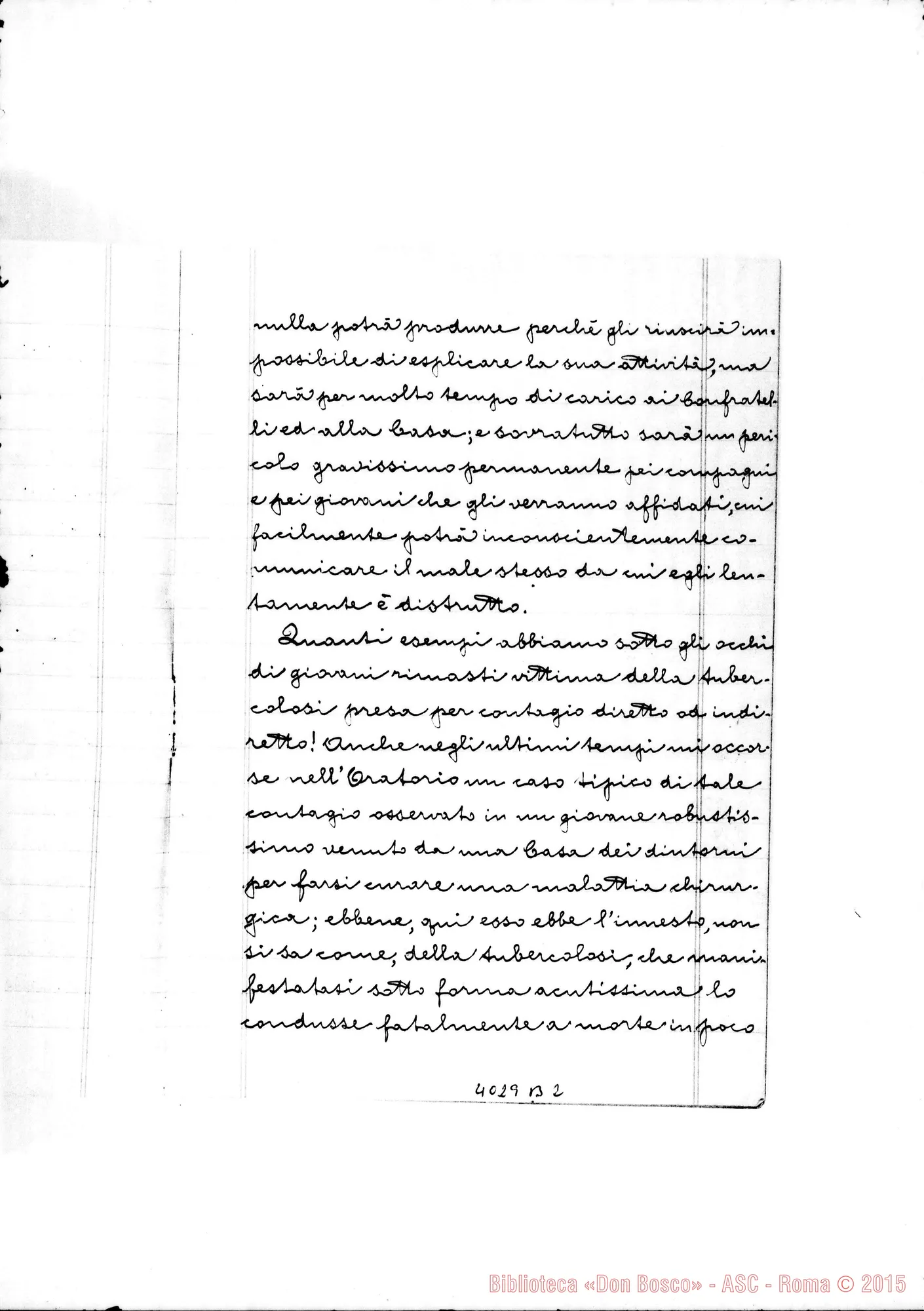 Fotogramma B 2 — appunti ms. del dott. Annibaie