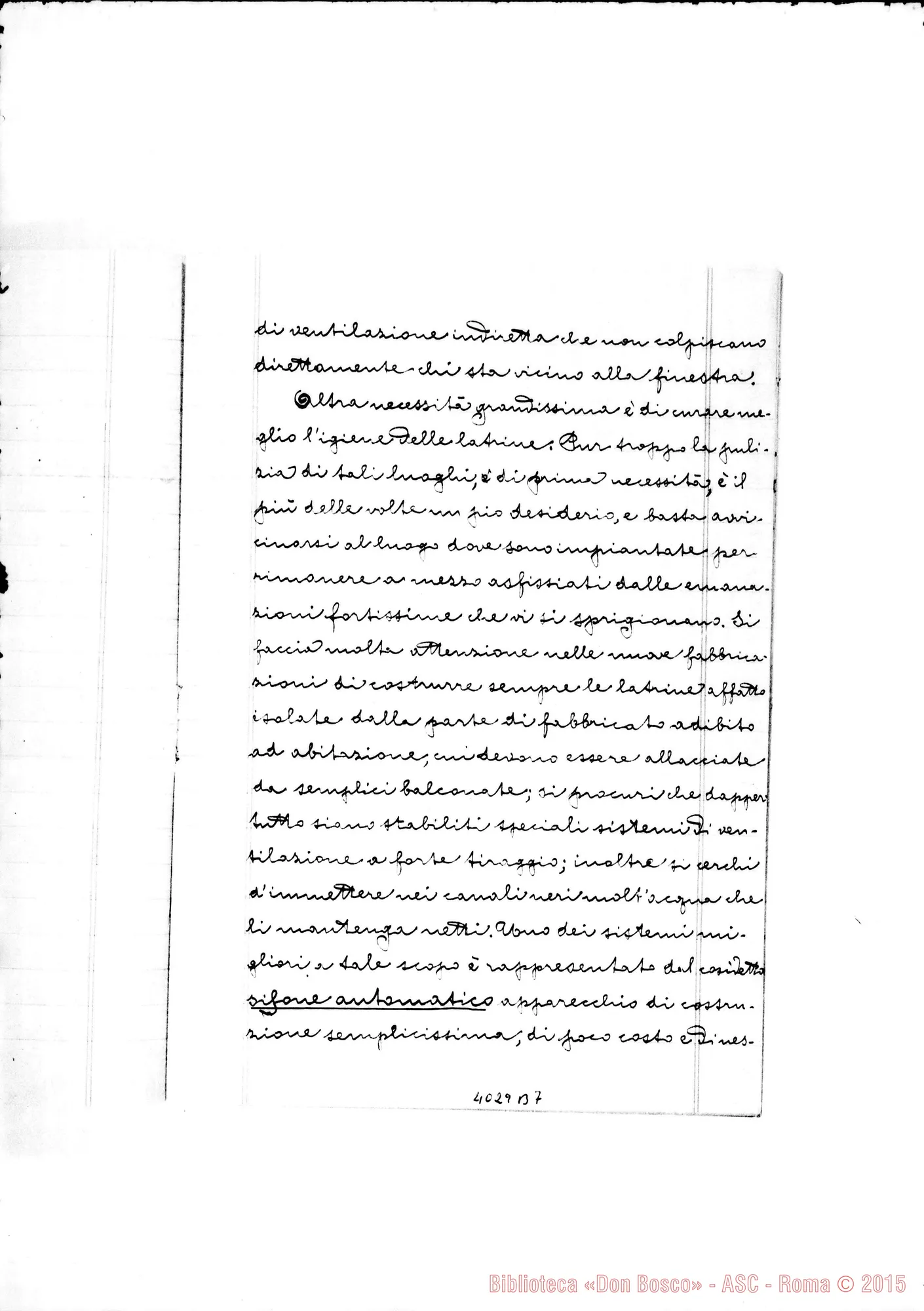 Fotogramma B 7 — appunti ms. del dott. Annibaie