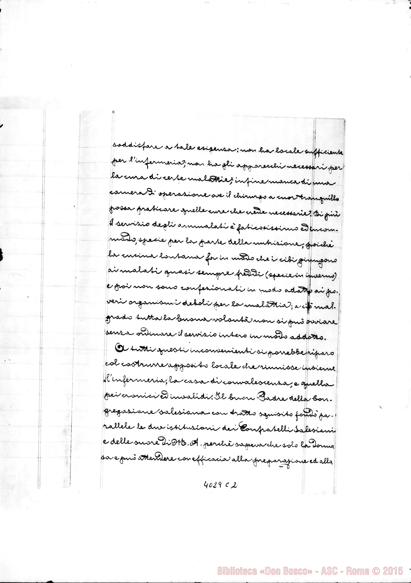 Fotogramma C 2 — appunti ms. del dott. Annibaie