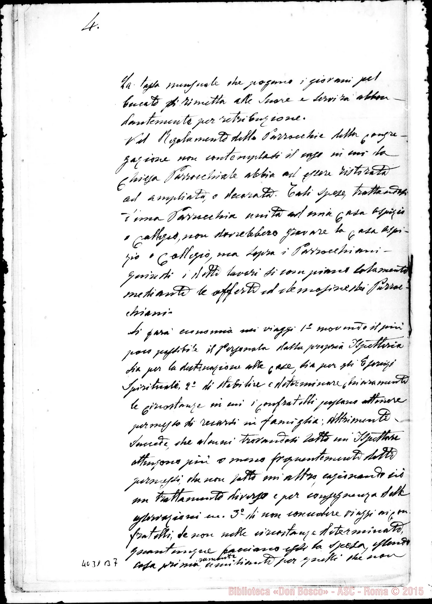 Fotogramma B 7 — Risposte ed osservazioni alla prima proposta. Ms.