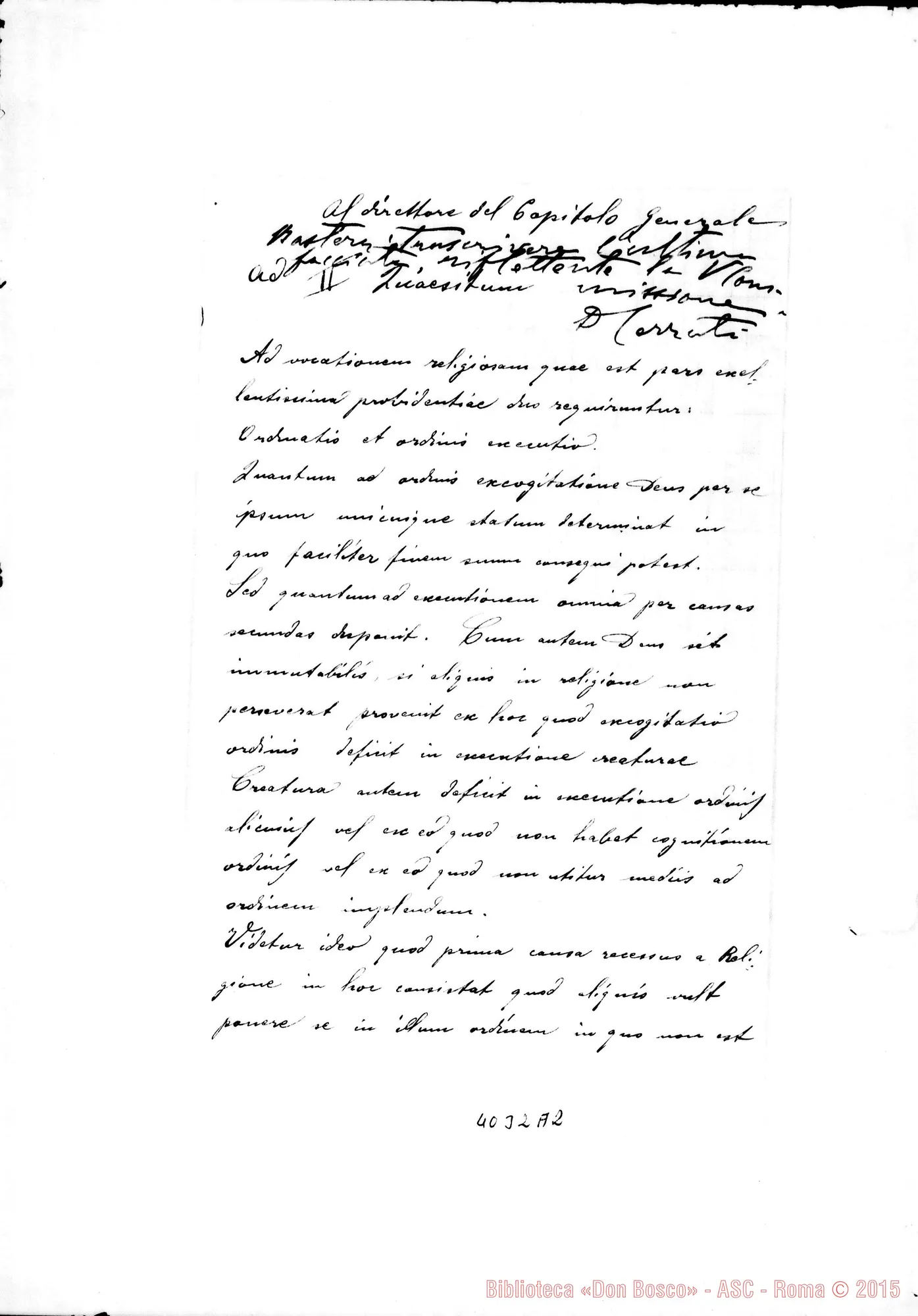 Fotogramma A 2 — Risposte ed osservazioni alla seconda proposta