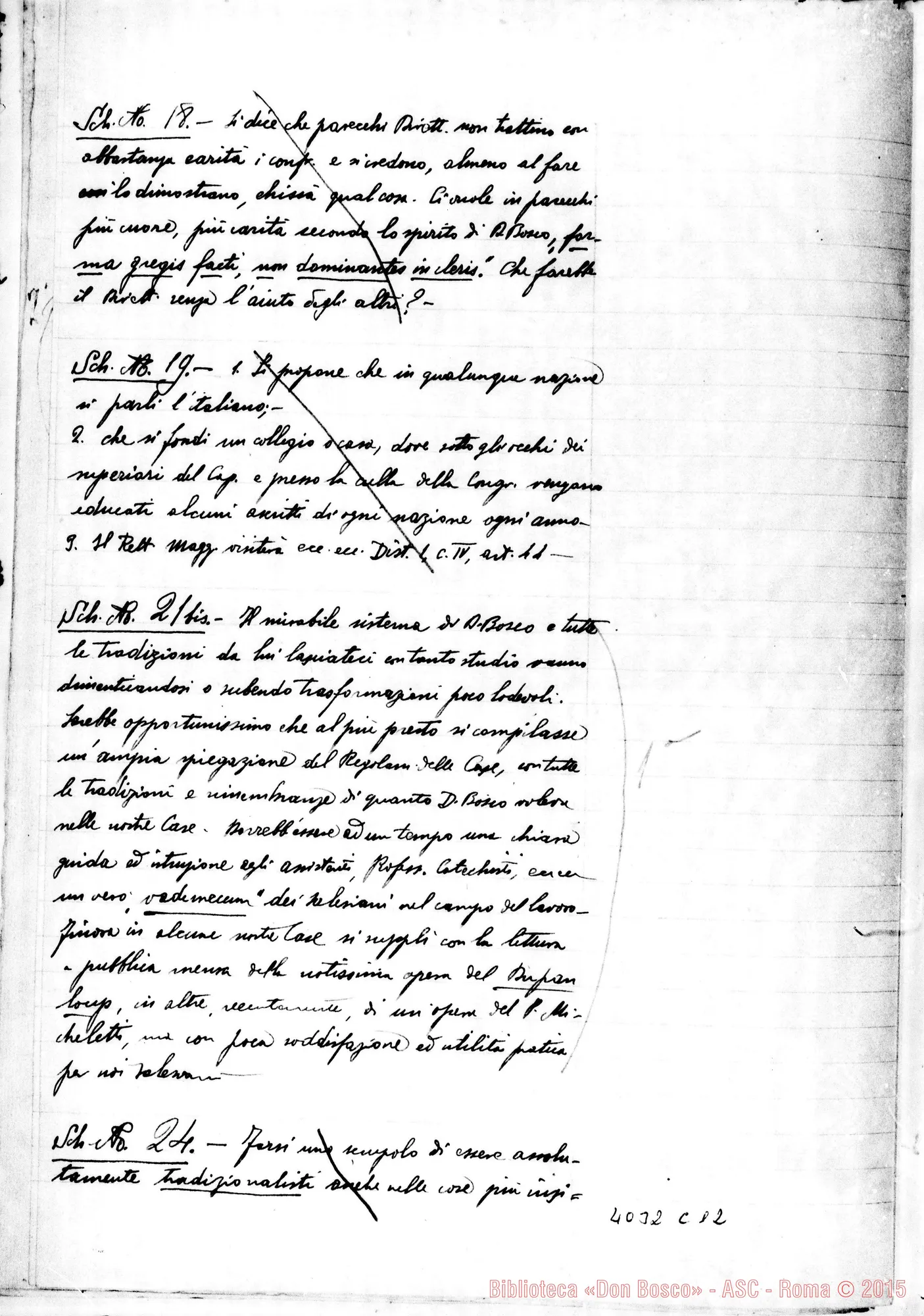 Fotogramma C 12 — Risposte ed osservazioni alla quarta proposta