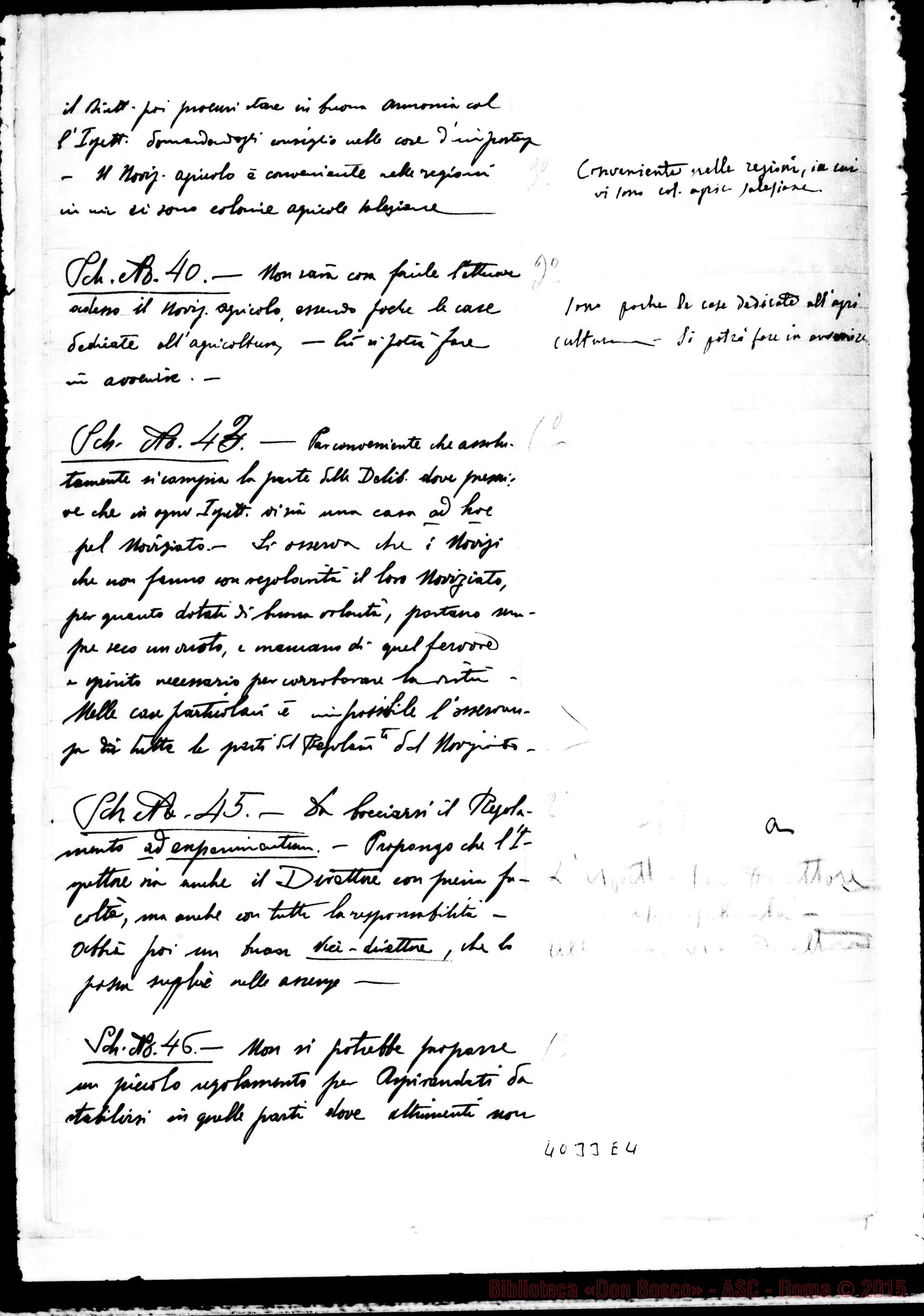 Fotogramma E 4 — Risposte ed osservazioni all’ottava proposta