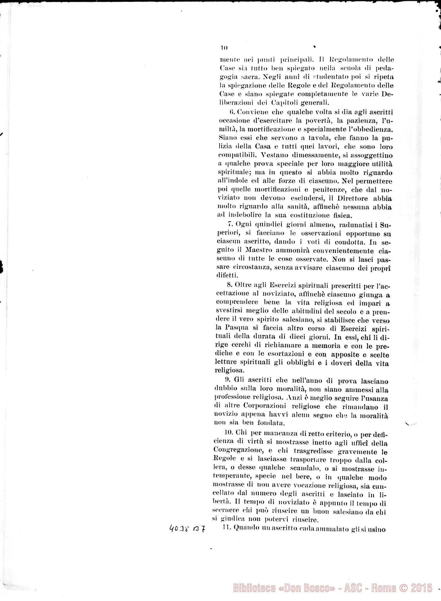 Fotogramma B 7 — Quarta. Stampato