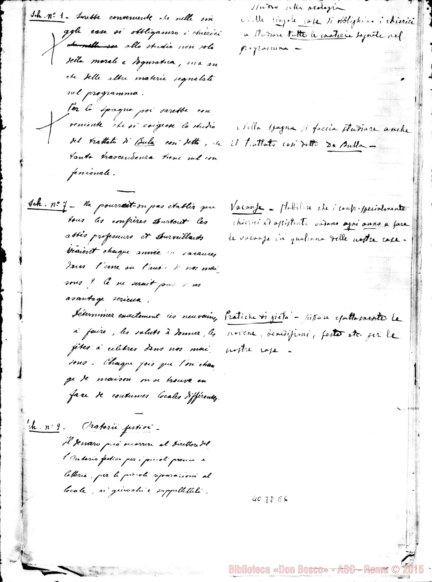 Fotogramma E 6 — Verbale della quinta proposta. Ms.