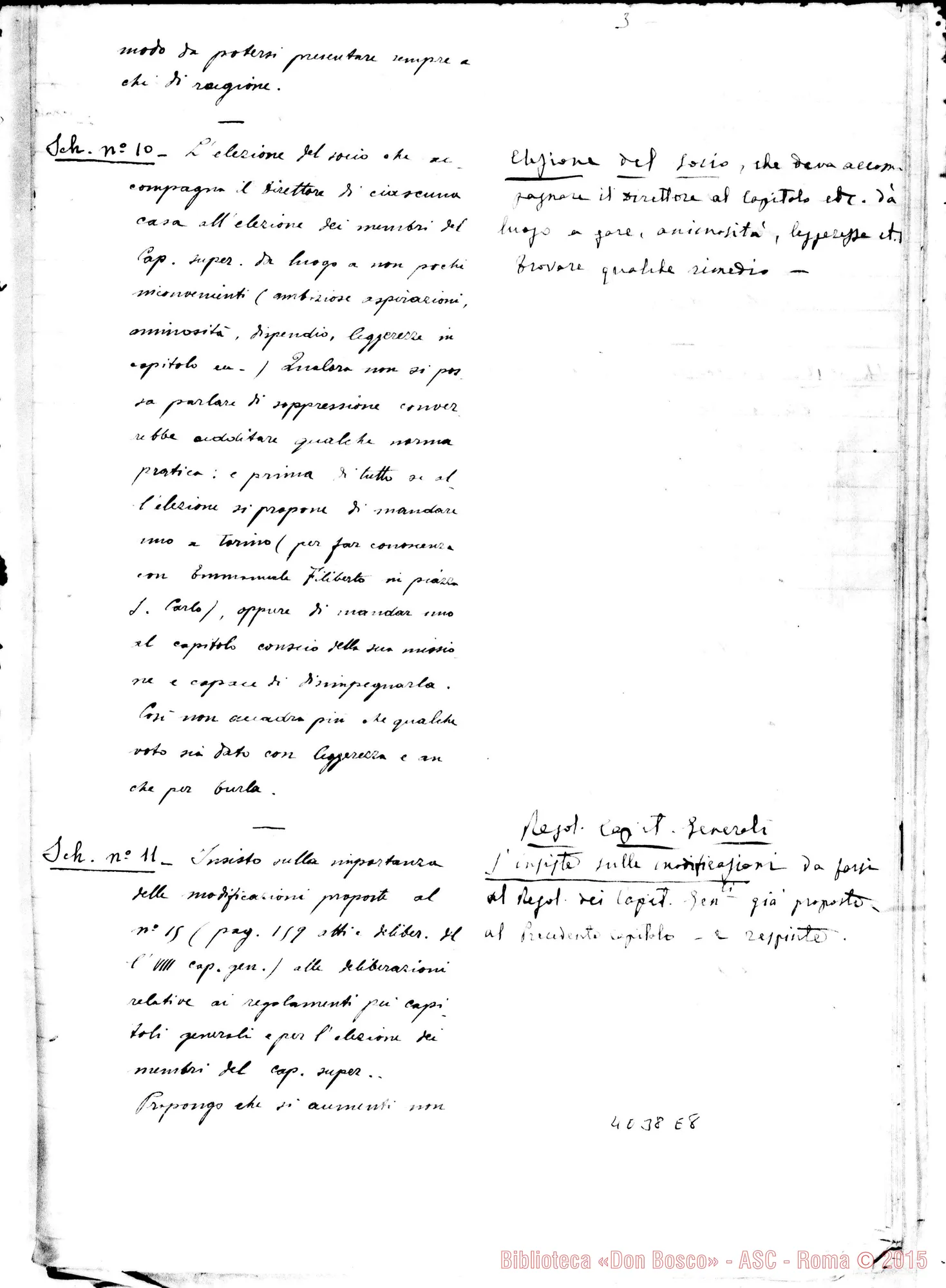 Fotogramma E 8 — Verbale della quinta proposta. Ms.