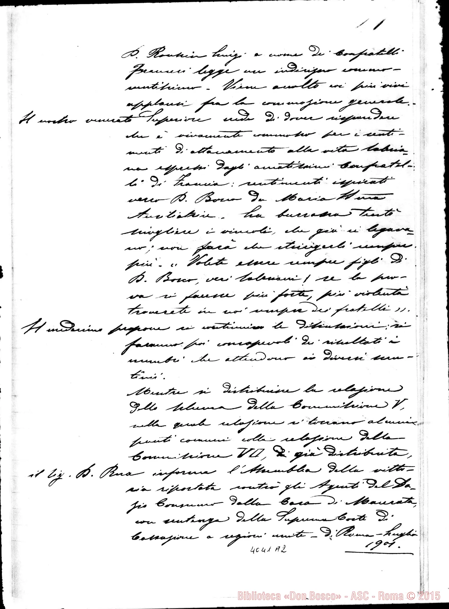 Fotogramma A 2 — Atti E Verbale del Capitolo Generale IX. Ms.
