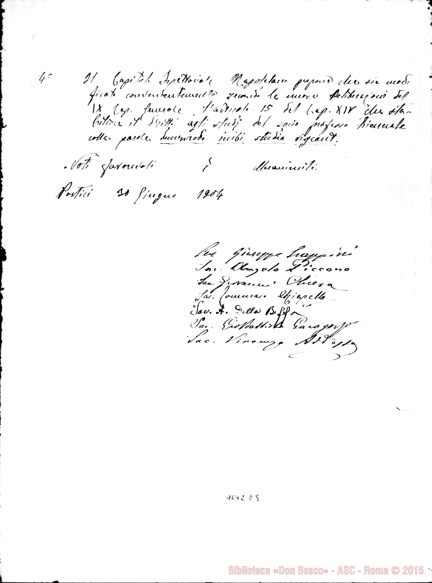 Fotogramma E 9 — Ispettoria Napoletana