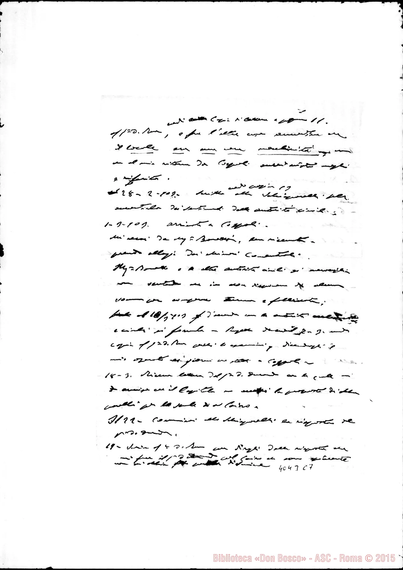 Fotogramma C 7 — Proposte dei confratelli al Cap. Gen.: Raccolta di Don Nai (quaderno)