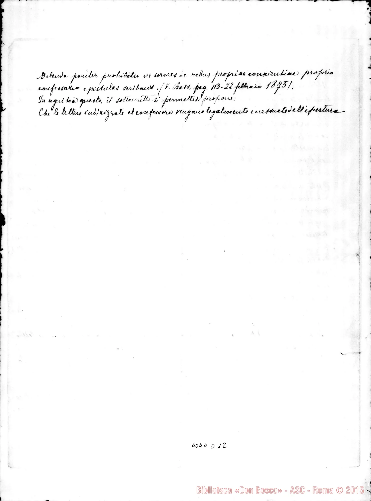 Fotogramma D 12 — Anonime