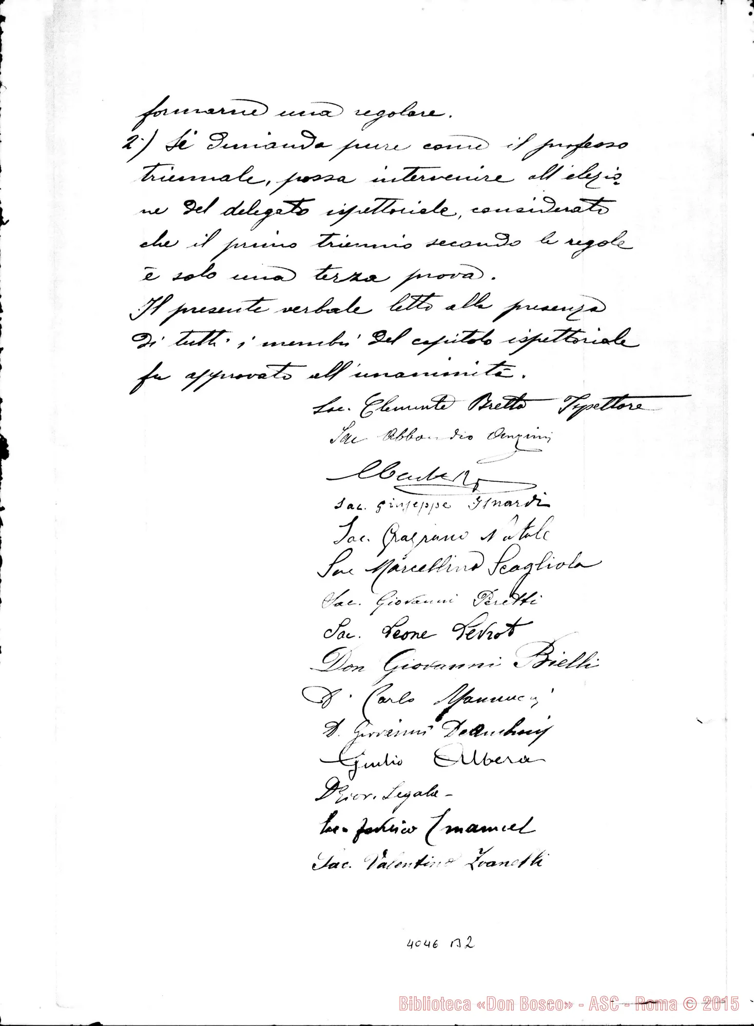 Fotogramma B 2 — Ispettoria Cispadana