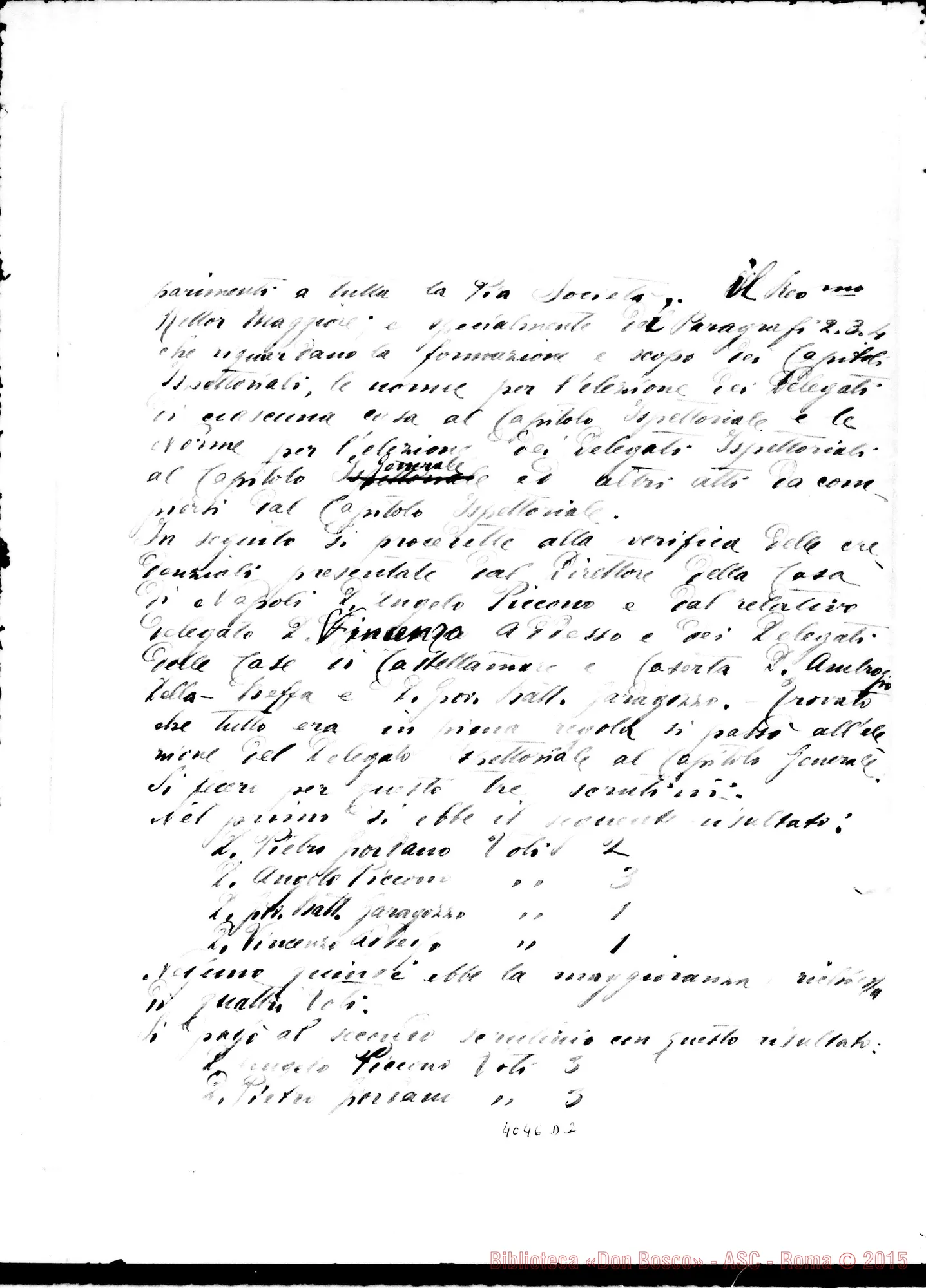 Fotogramma D 2 — Ispettoria Napoletana