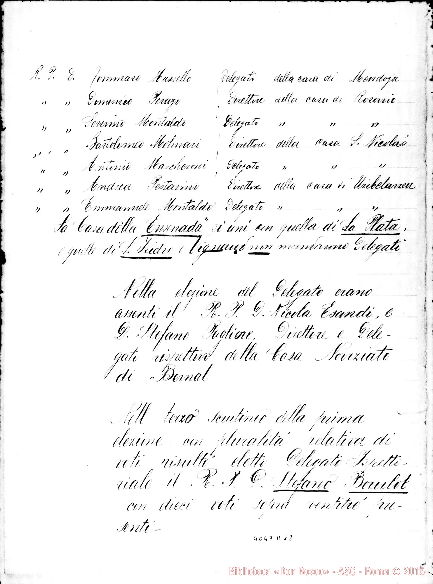 Fotogramma D 12 — Ispettoria Buenos Aires