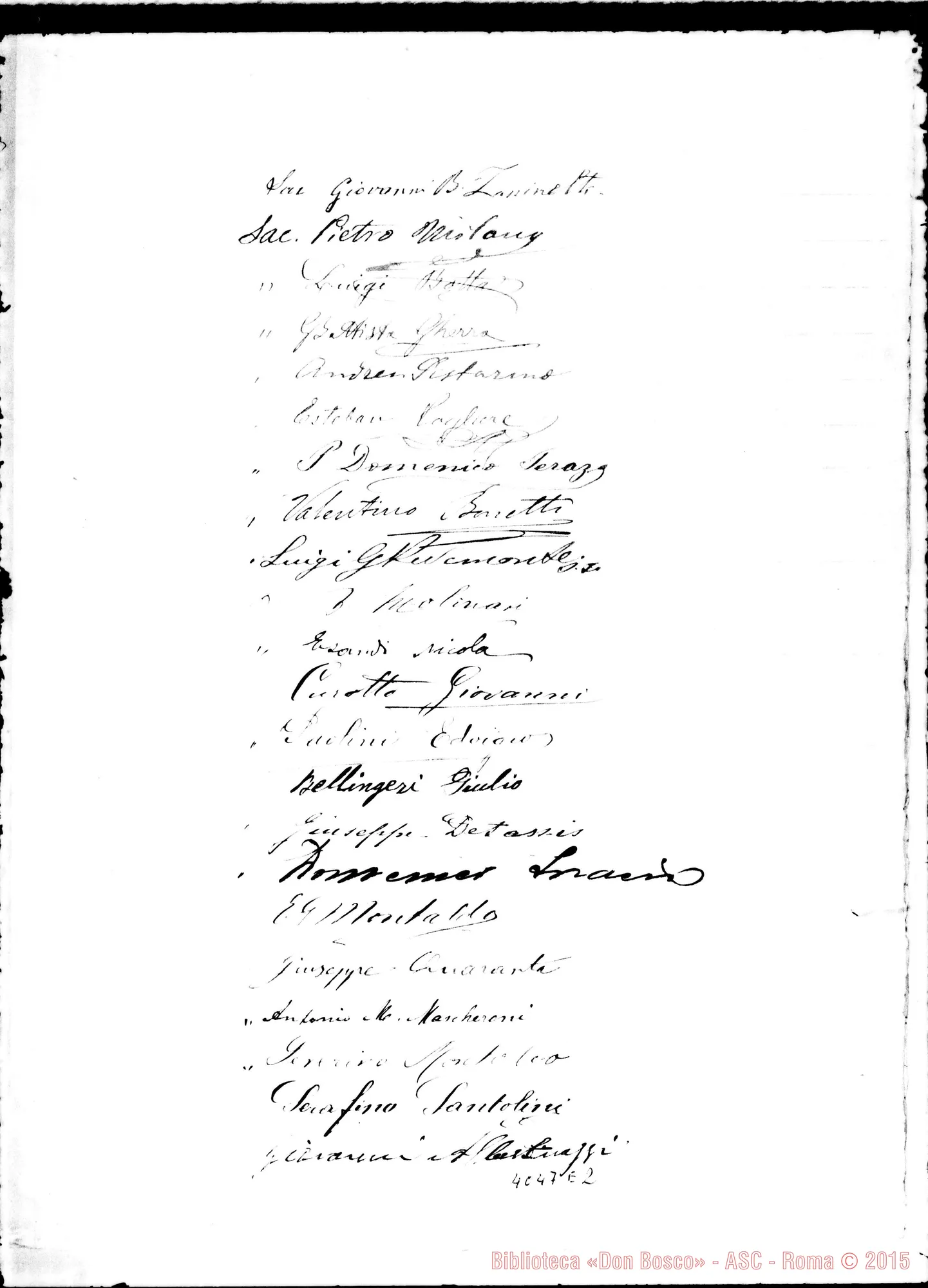 Fotogramma E 2 — Ispettoria Buenos Aires