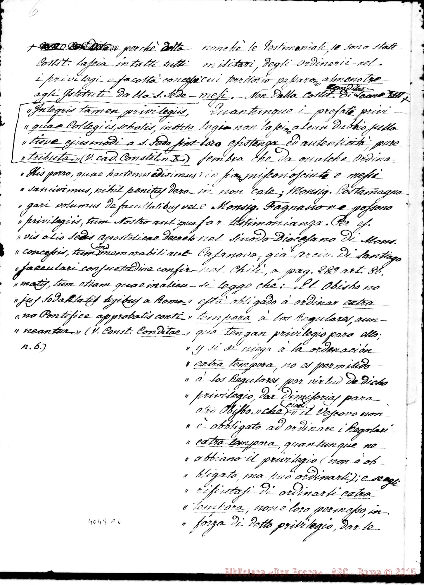 Fotogramma A 6 — Quesiti di Don Rua A Don Berto E risposte. Ms. di Don Bertello E Don Berto
