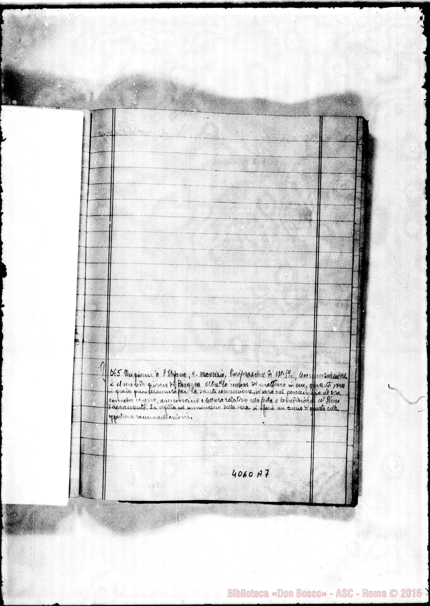 Fotogramma A 7 — Costituzioni: Deliberazioni che si riferiscono-Variazioni che si propongono-Da notarsi. Quaderno ms. E stampato A ritagli