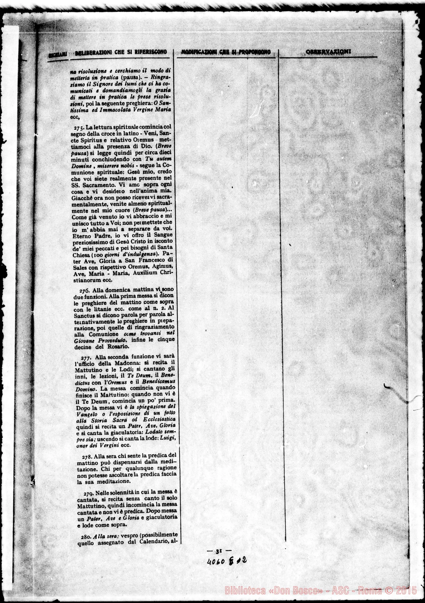Fotogramma E 2 — Relazione al Capitolo Generale. Stampato
