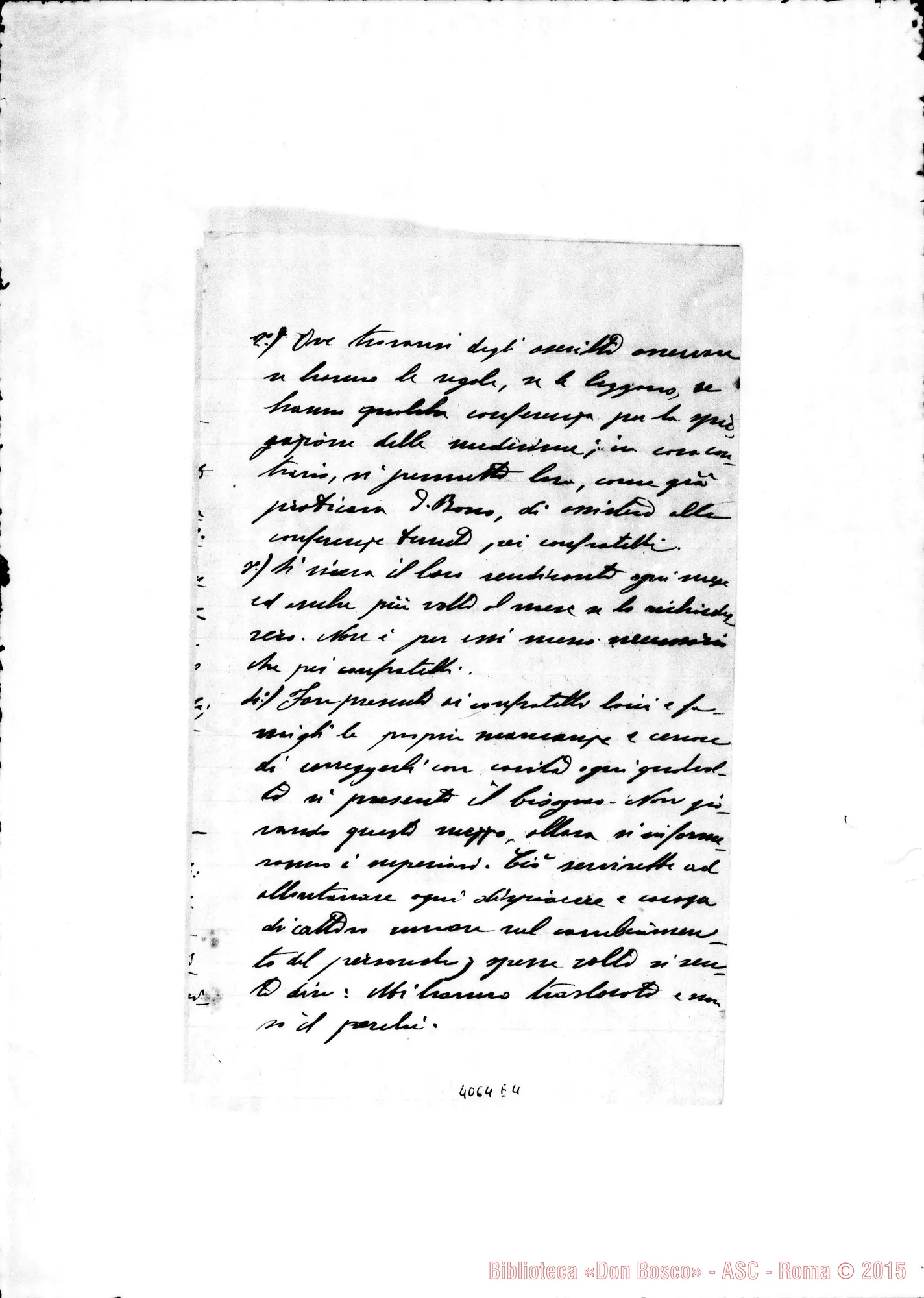 Fotogramma E 4 — Anno 1891: Circolari di Don Belmonte, dei mesi di gennaio, febbraio, marzo, aprile, giugno (3), luglio, novembre (2), dicembre. Ms.