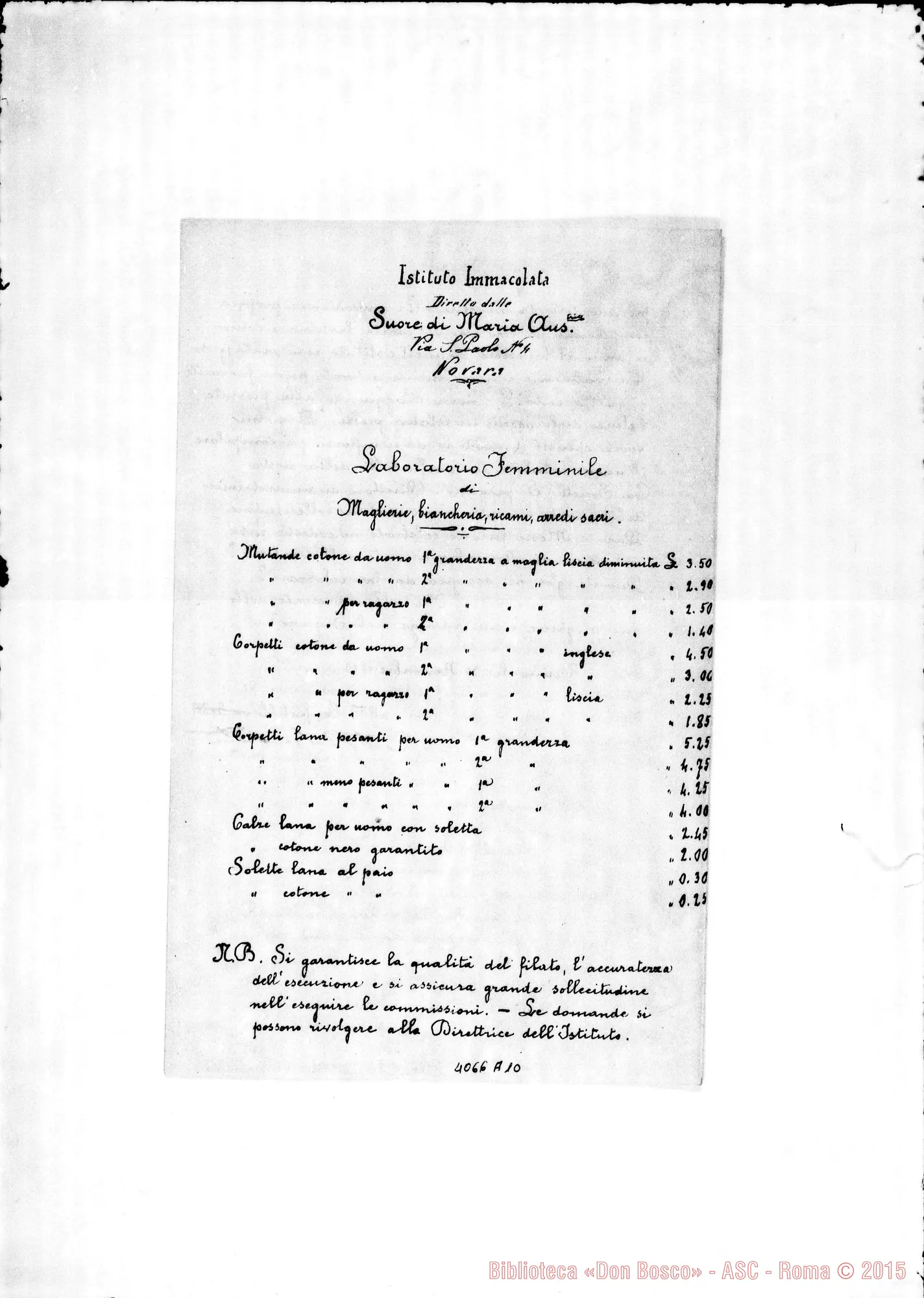 Fotogramma A 10 — Anno 1893: Circolari di D. Belmonte dei mesi di gennaio, febbraio, aprile (2), maggio, giugno, agosto, ottobre, novembre, dicembre (2, una di D. Albera). Ms. e Omeotipia