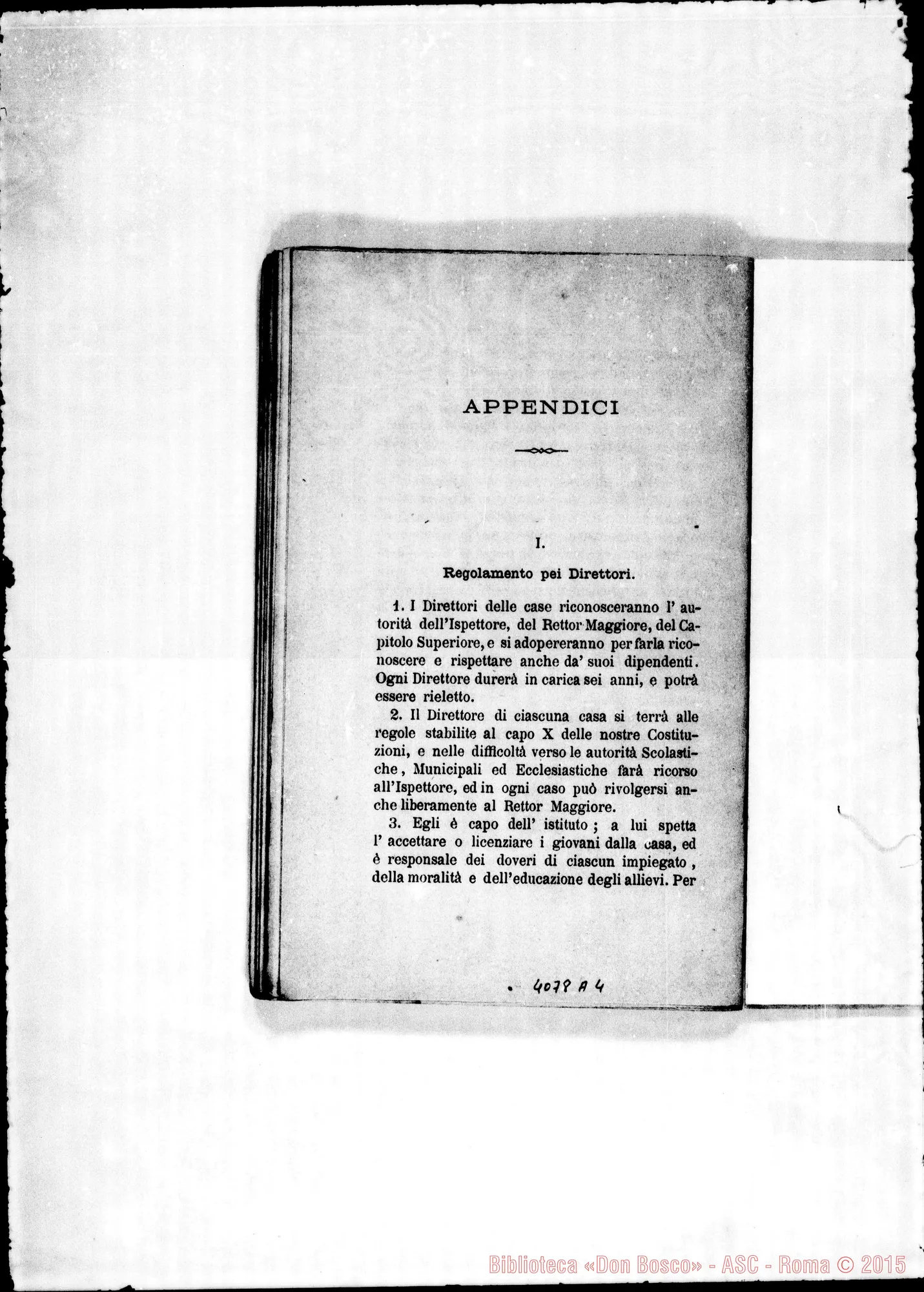 Fotogramma A 4 — Appendici (regolamenti, costumiere delle Suore…)