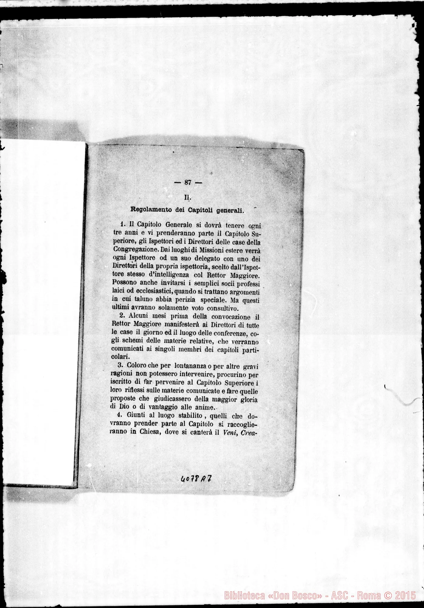 Fotogramma A 7 — Appendici (regolamenti, costumiere delle Suore…)