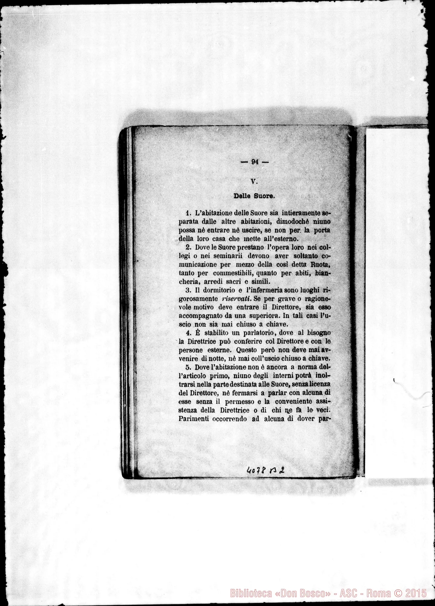 Fotogramma B 2 — Appendici (regolamenti, costumiere delle Suore…)