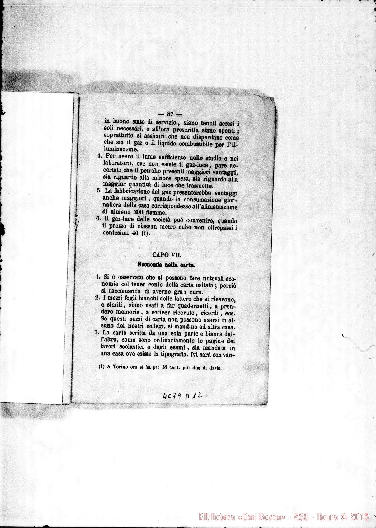 Fotogramma D 12 — - Economia