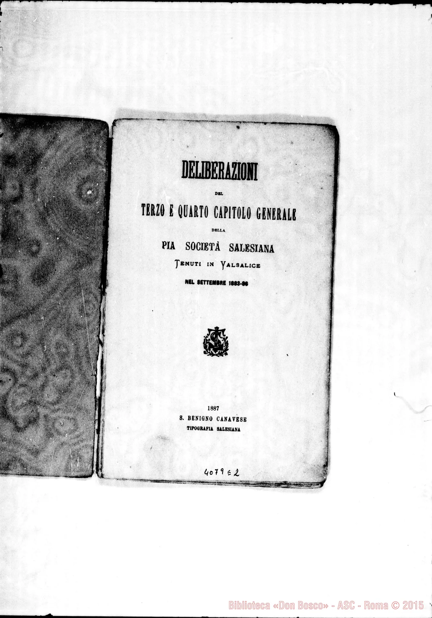 Fotogramma E 2 — Cap. Generali III E IV (1883-1886): Lettera di Don Bosco