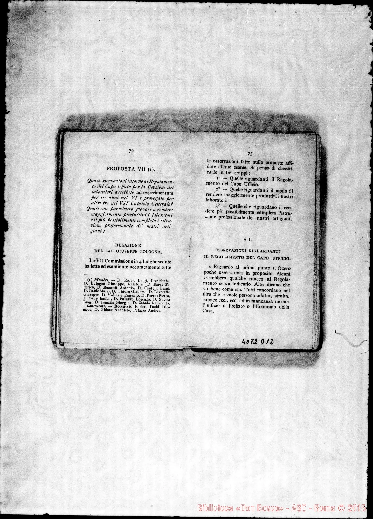 Fotogramma D 12 — Deliberazioni
